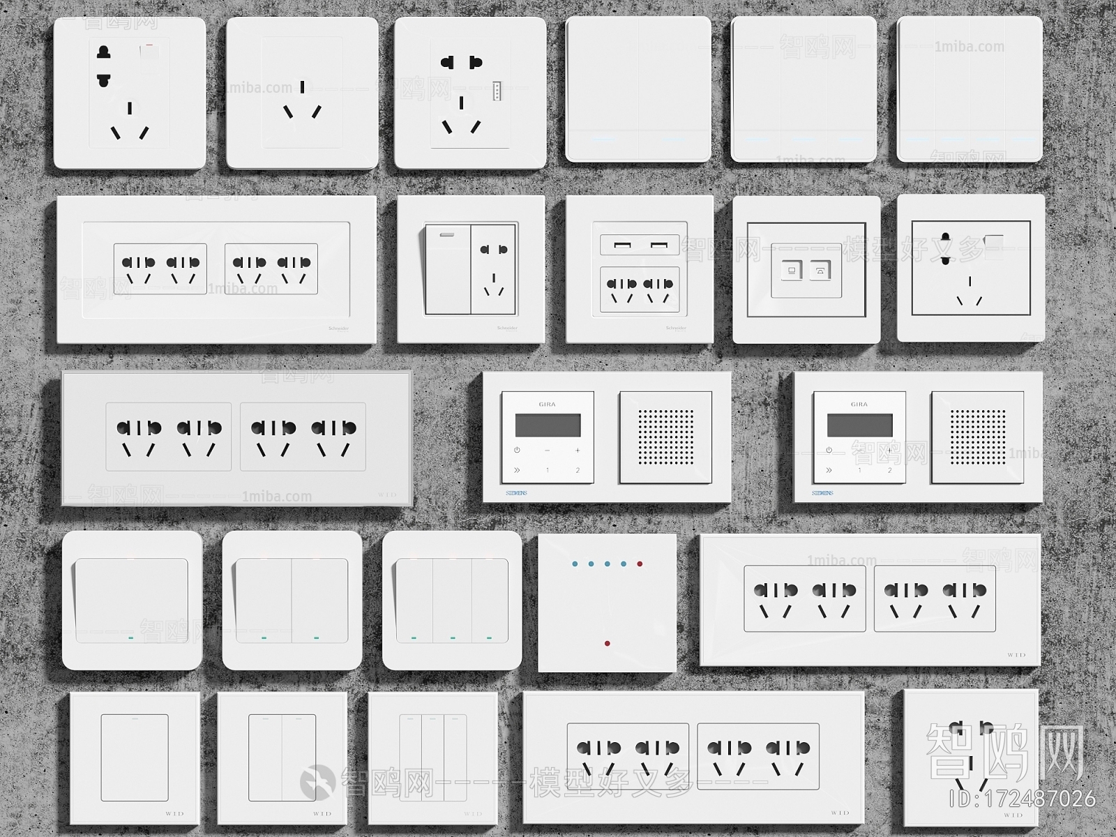 Modern Switch Socket Panel