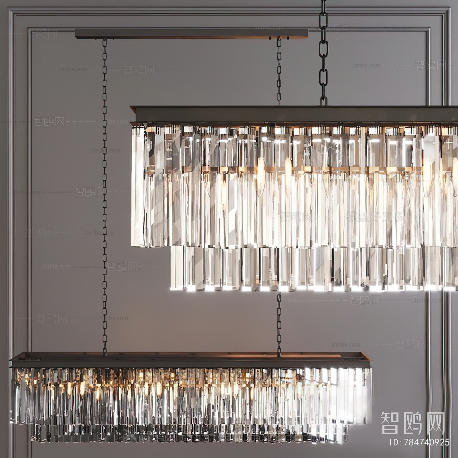 Modern Long Chandelier