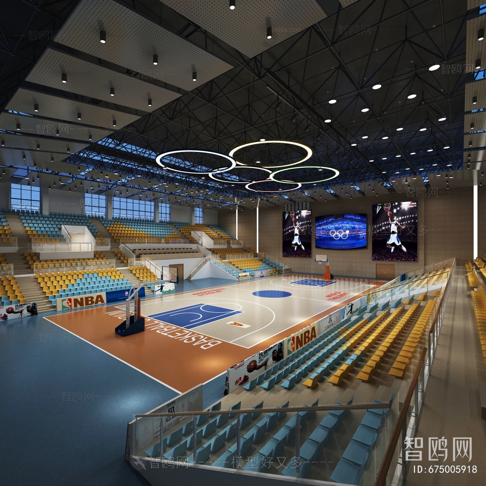 Modern Basketball Arena