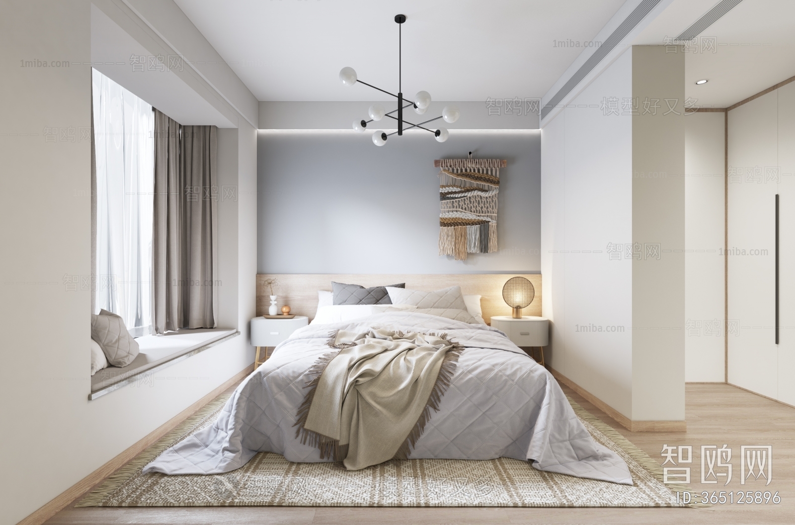 Modern Nordic Style Bedroom