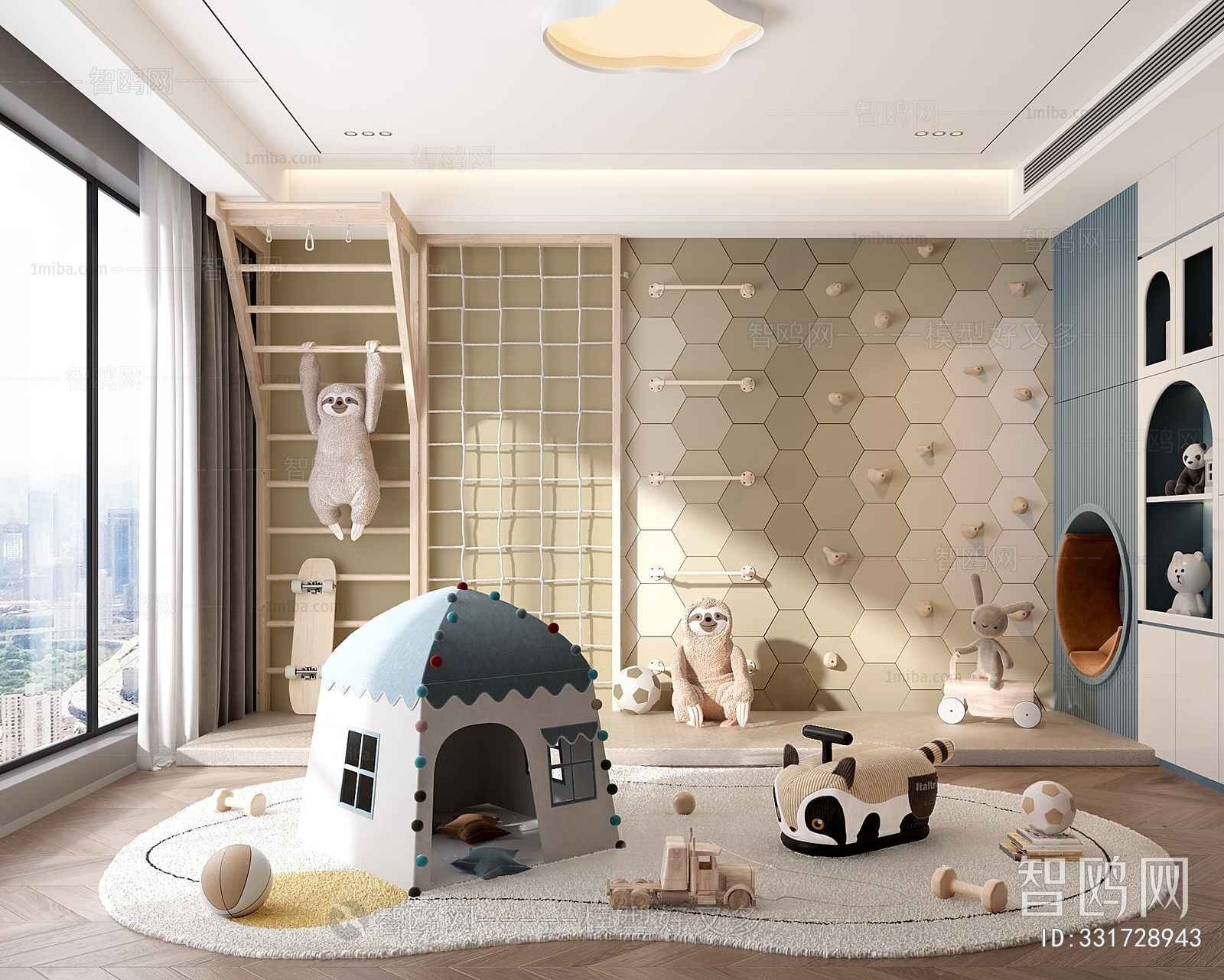 Modern Children's Room Activity Room