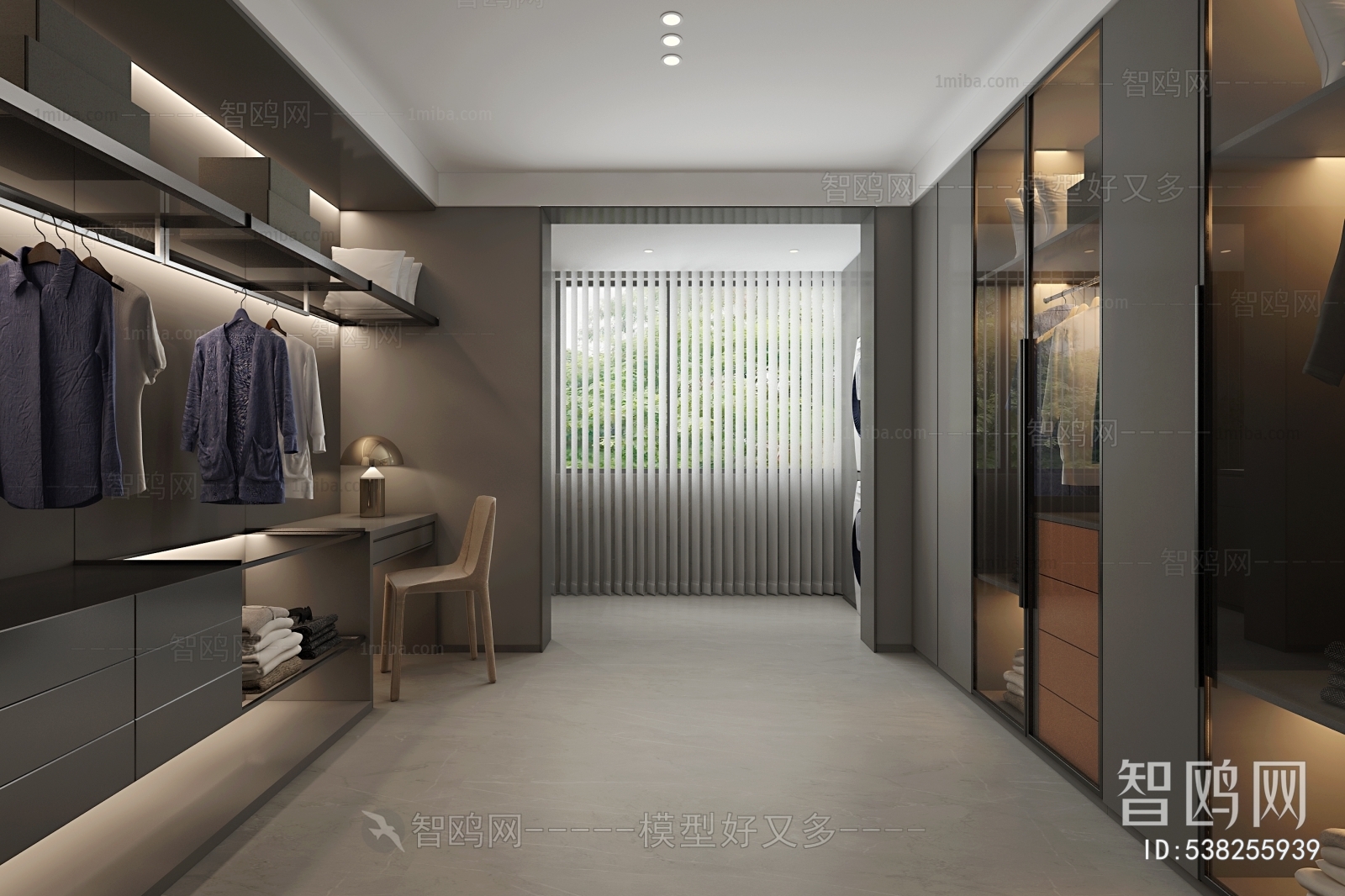 Modern Clothes Storage Area