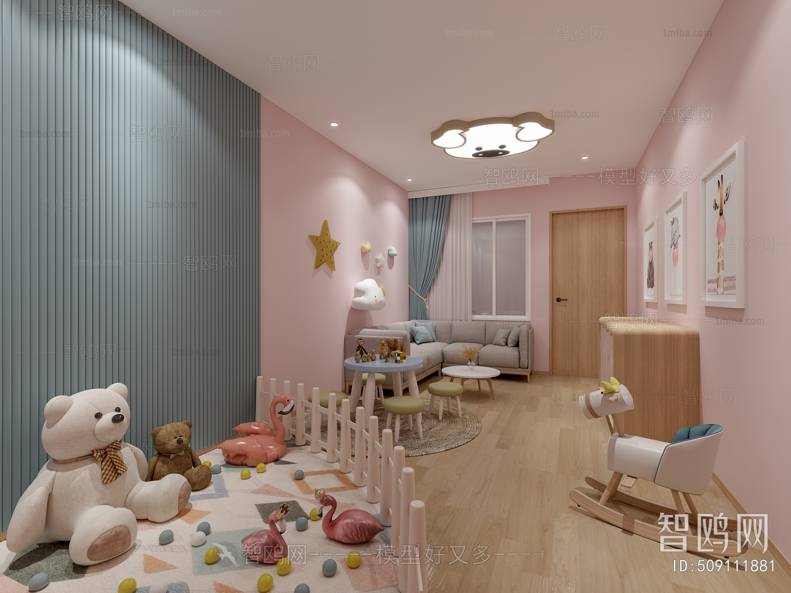 Modern Children's Room Activity Room