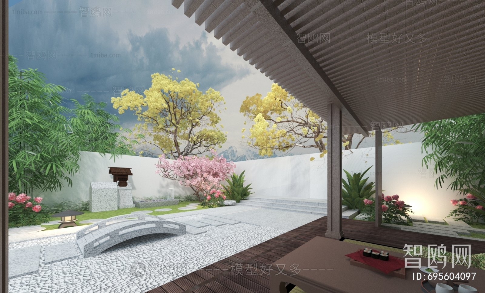 New Chinese Style Courtyard/landscape