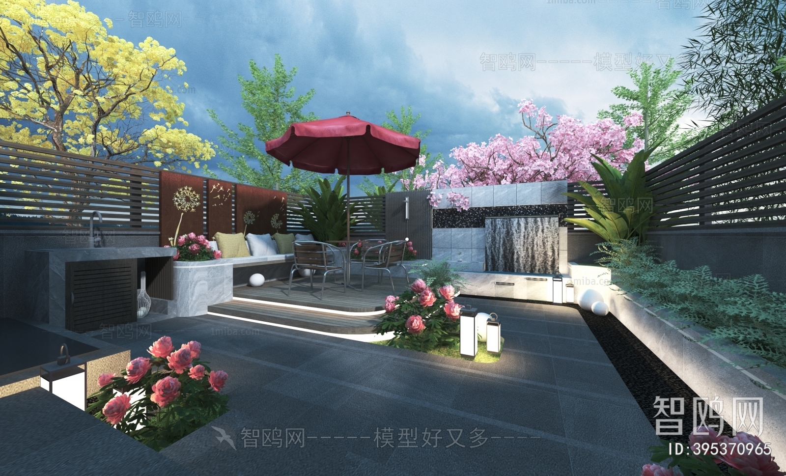 New Chinese Style Courtyard/landscape