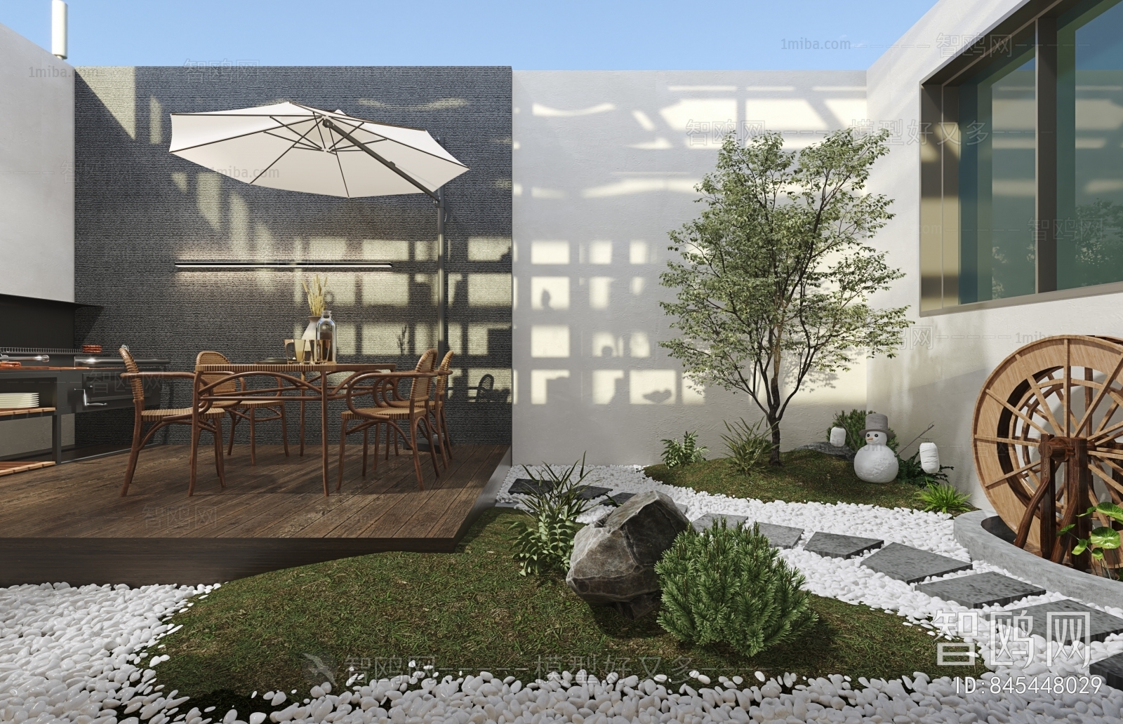 Modern Courtyard/landscape