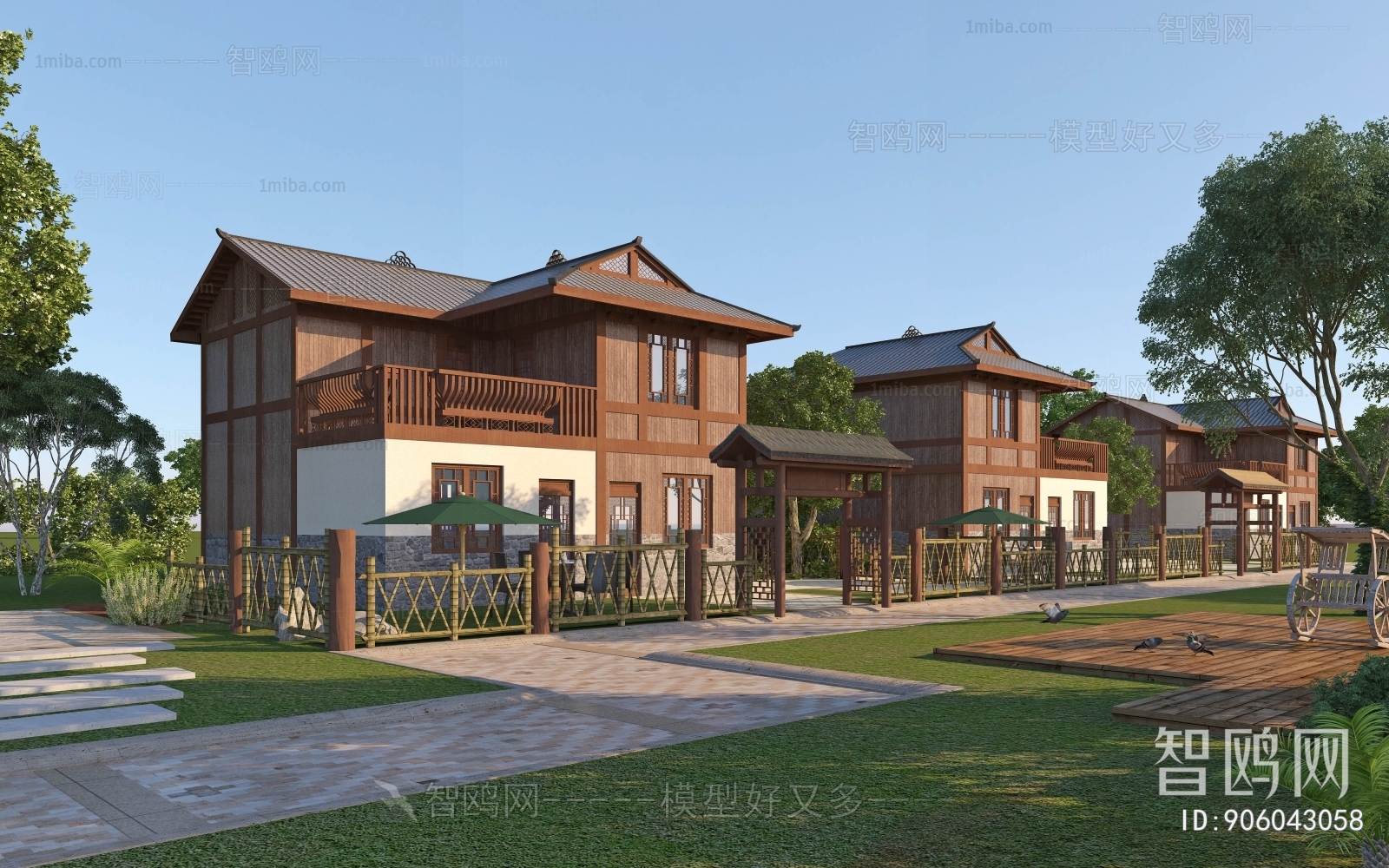 New Chinese Style Villa Appearance