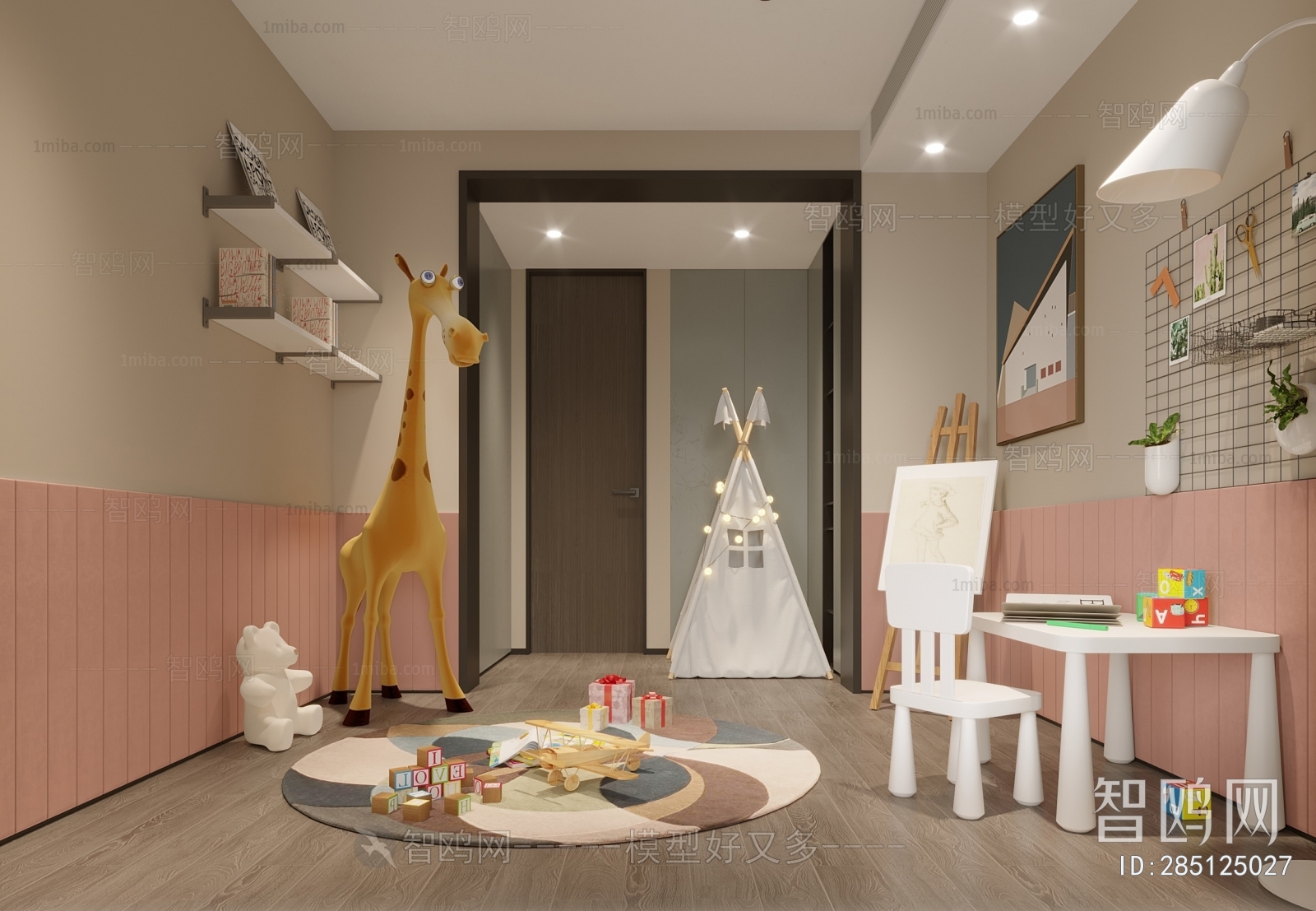 Modern Children's Room Activity Room