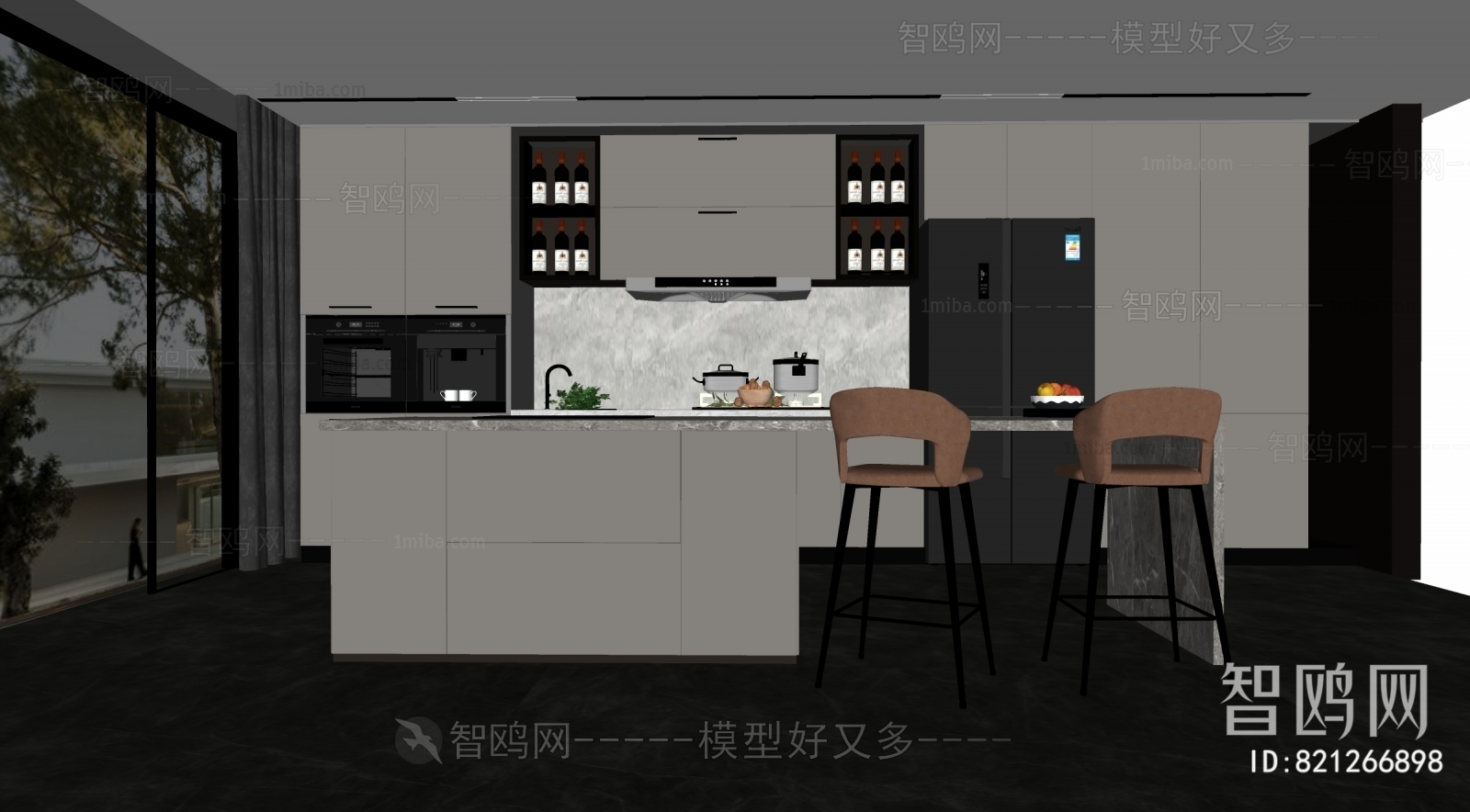 Modern Open Kitchen