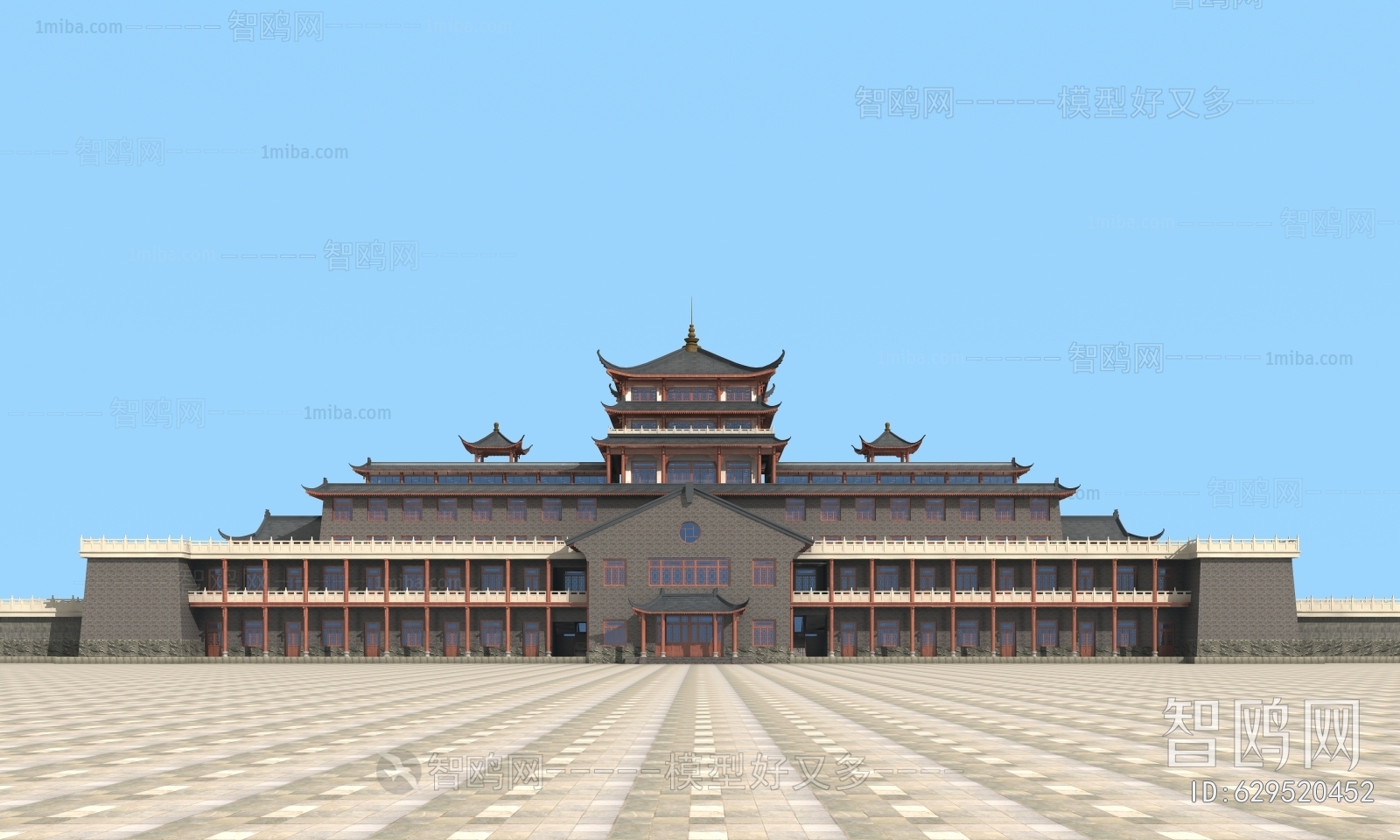 Chinese Style Ancient Architectural Buildings