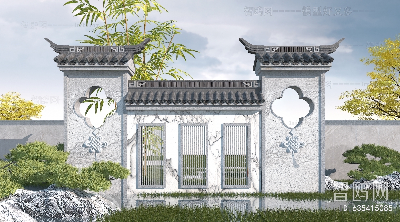 Chinese Style Landscape Wall