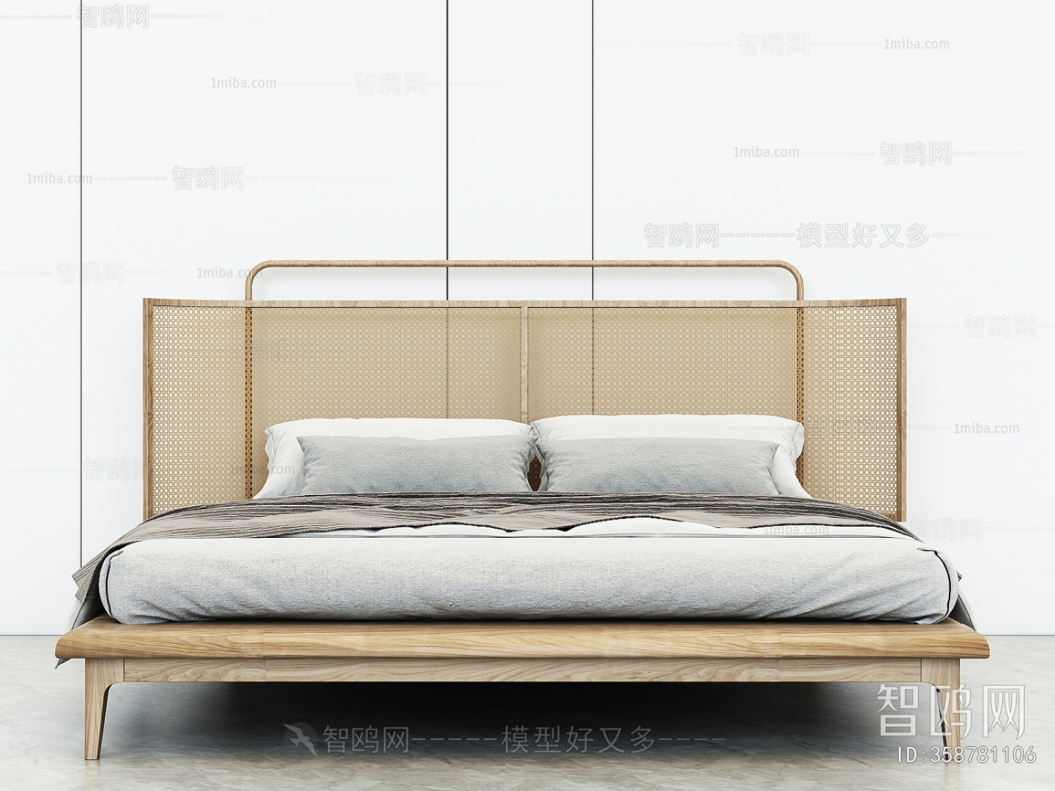 New Chinese Style Double Bed