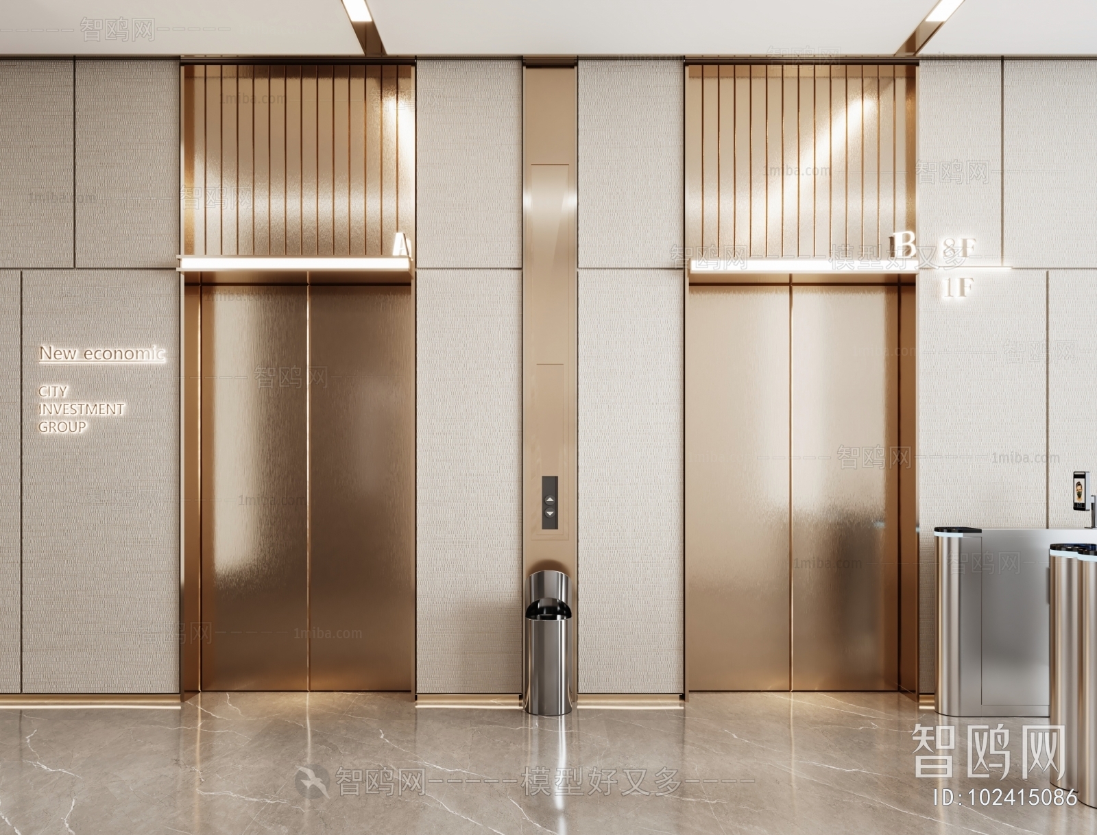 现代电梯厅