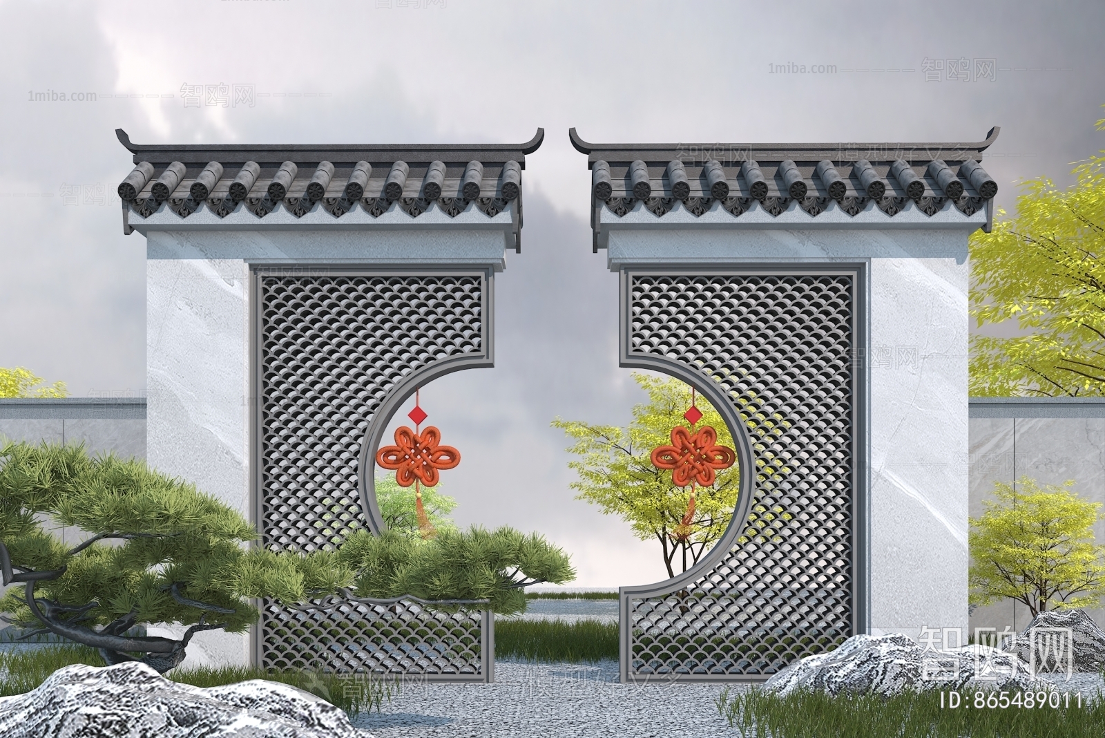 New Chinese Style Landscape Wall