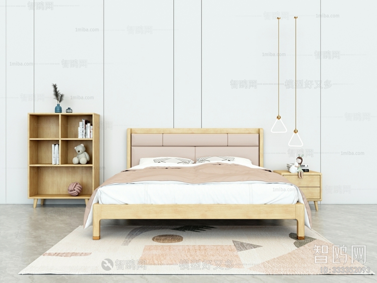 Nordic Style Double Bed