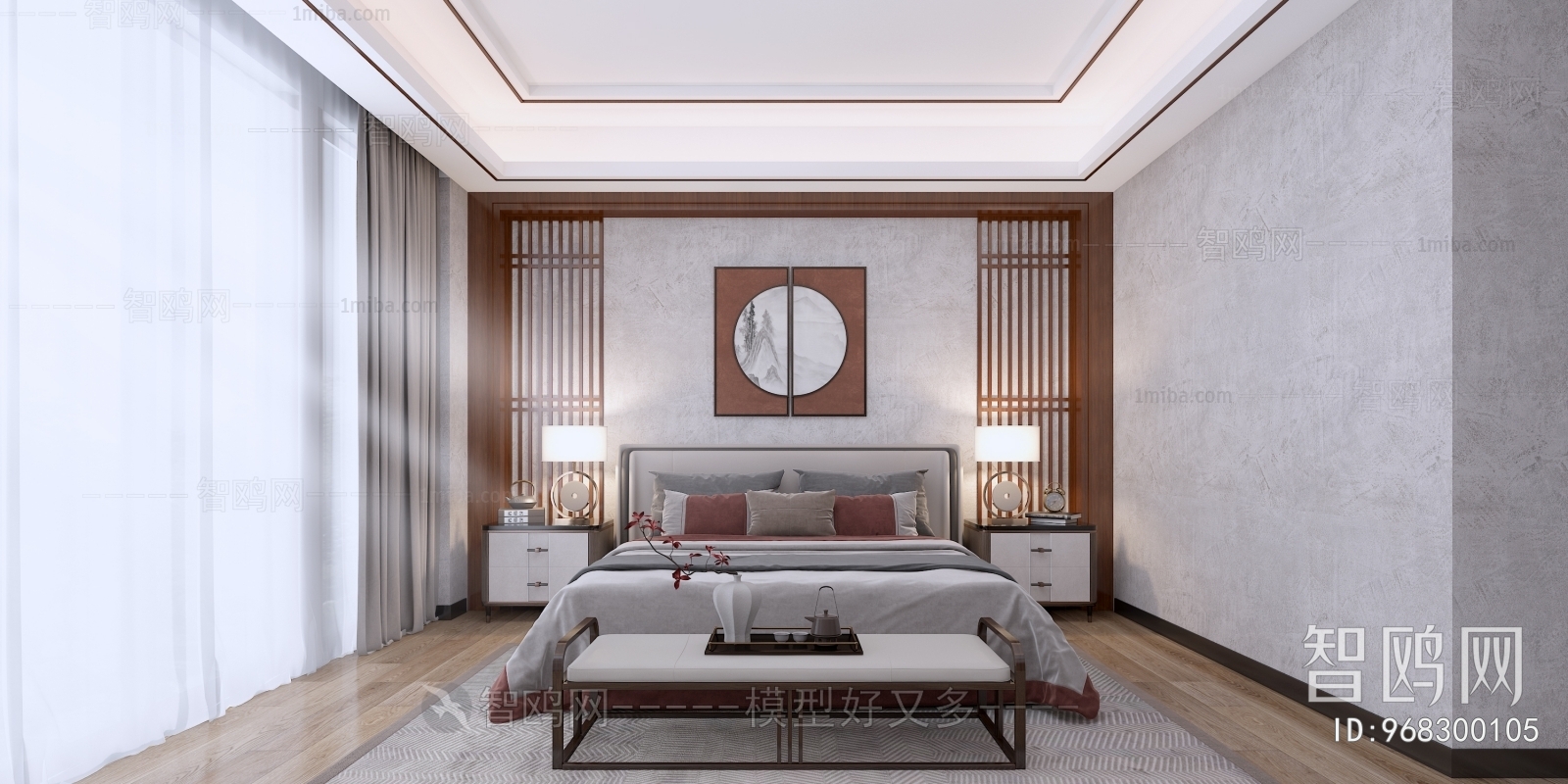 New Chinese Style Bedroom