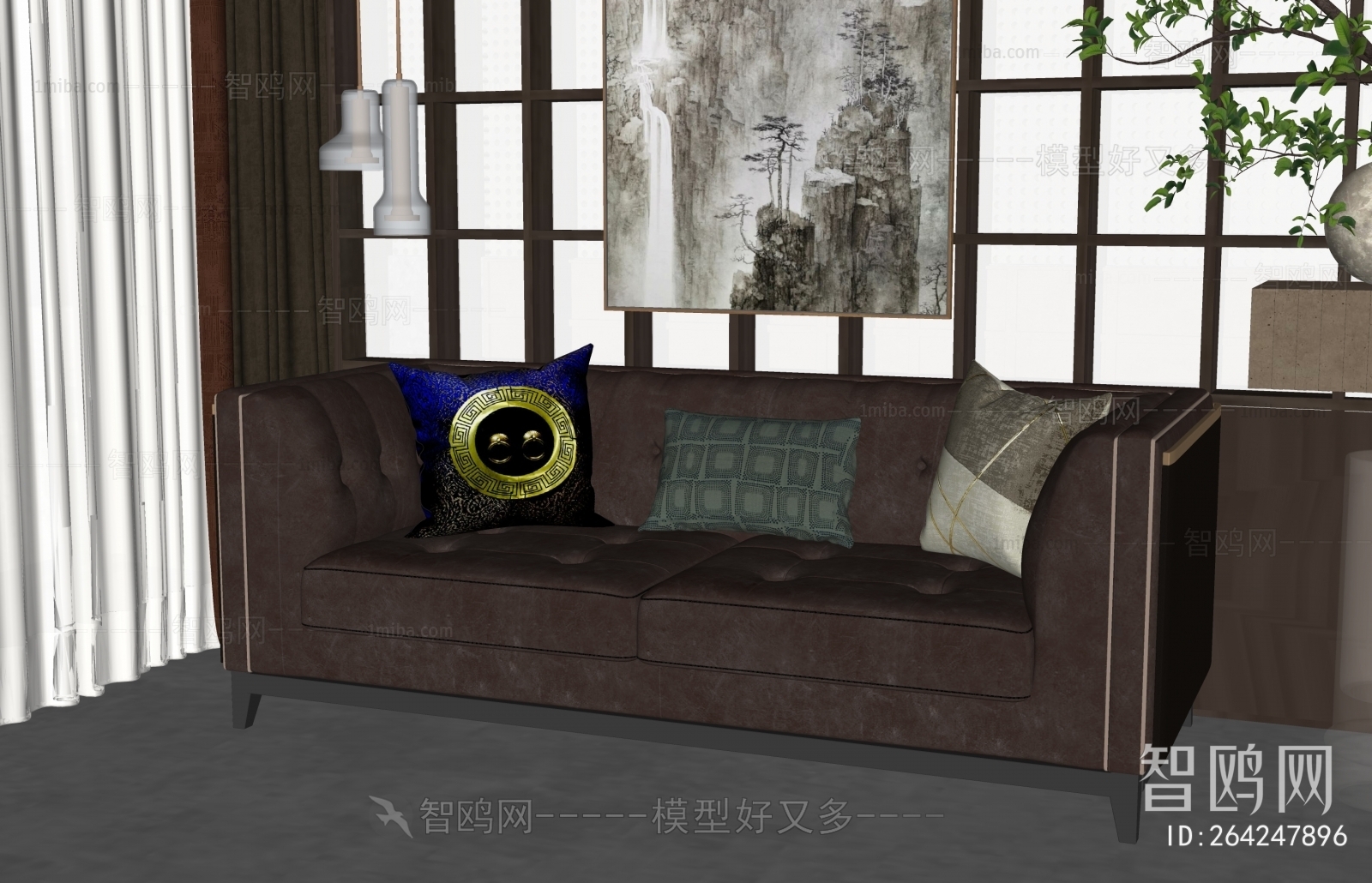 New Chinese Style A Sofa For Two