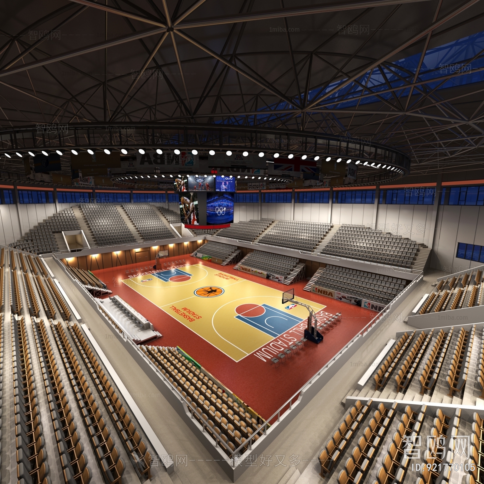 Modern Basketball Arena