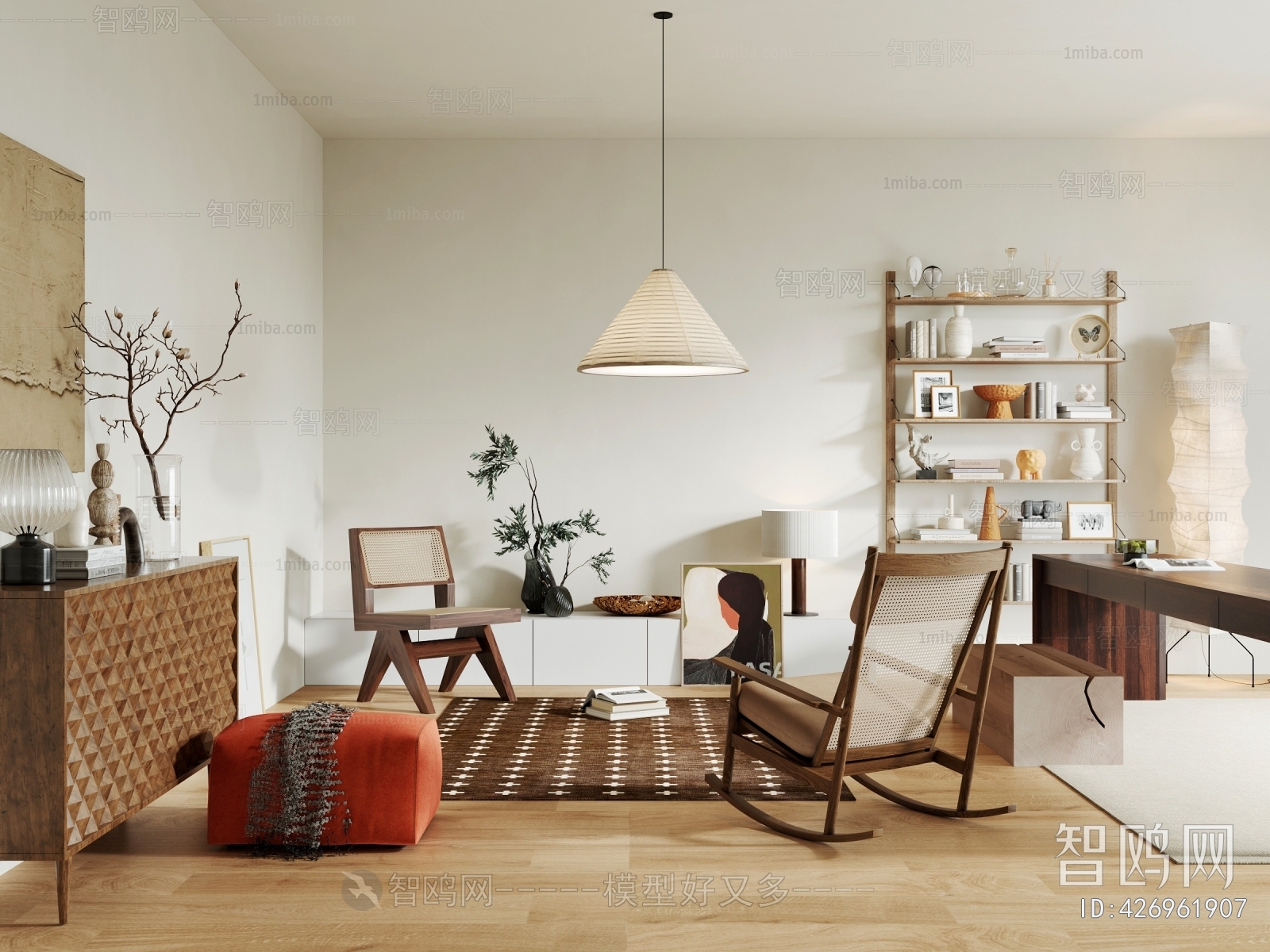 Wabi-sabi Style A Living Room