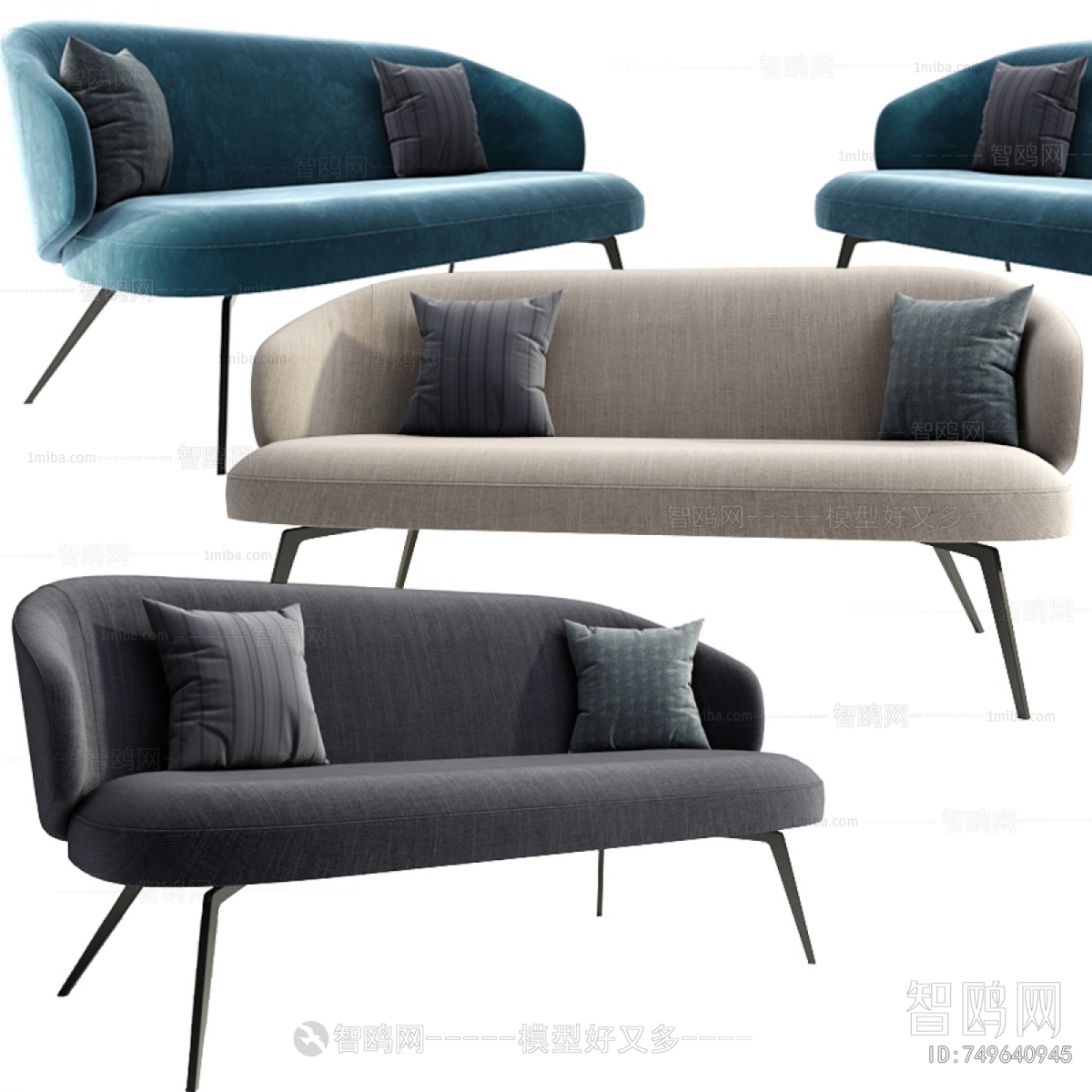 Modern Multi Person Sofa