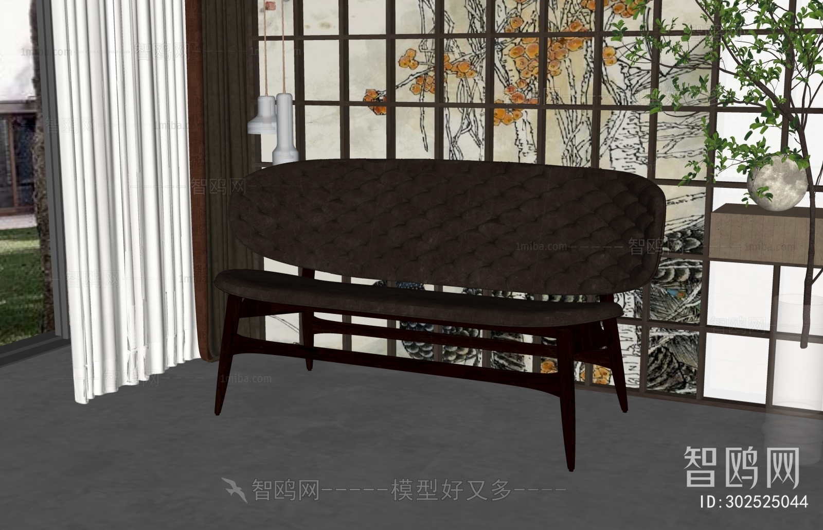 New Chinese Style Card Seat Sofa