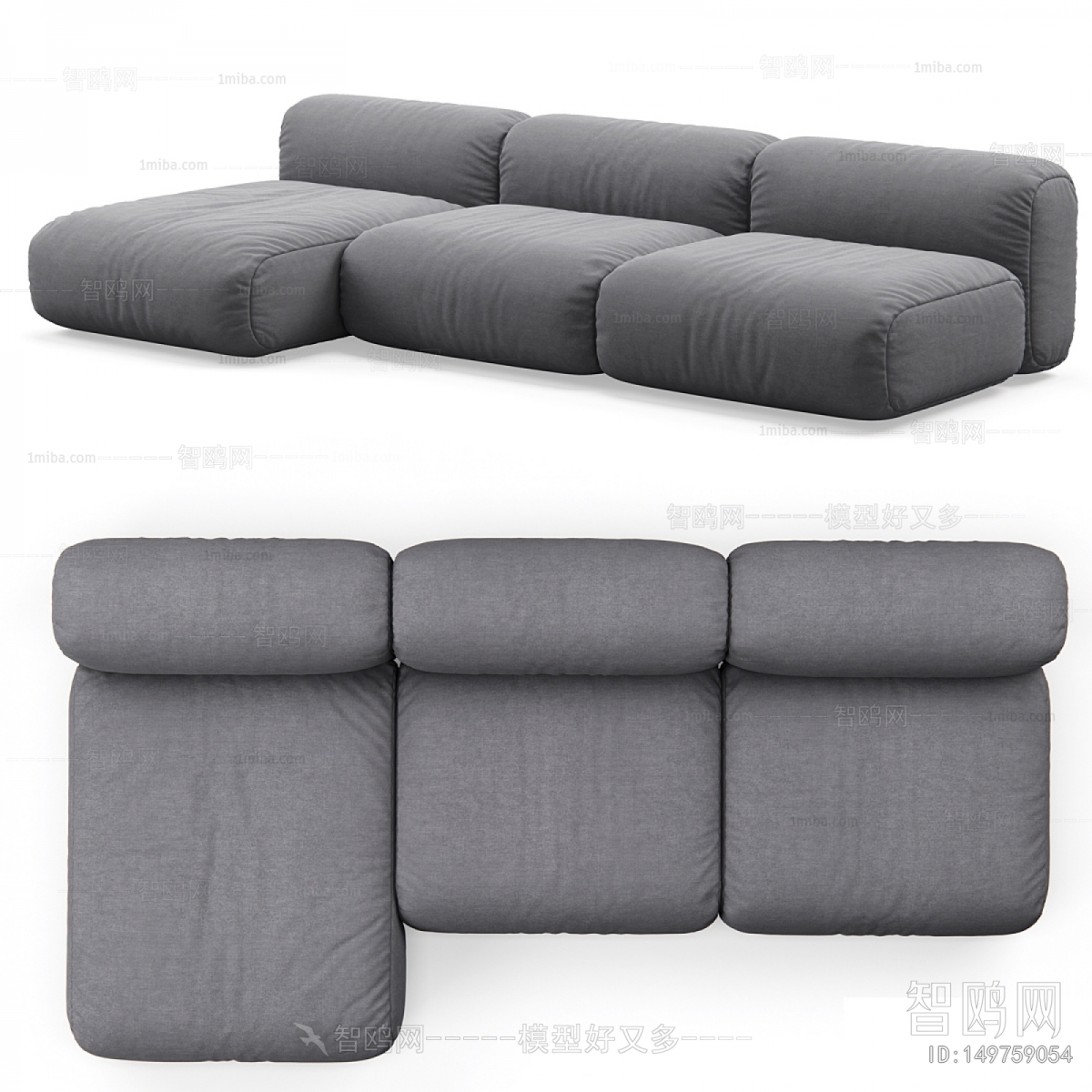 Modern Three-seat Sofa