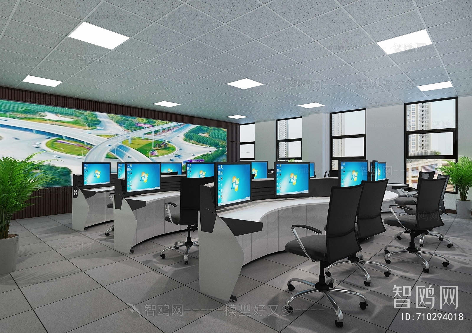 Modern Monitor Room