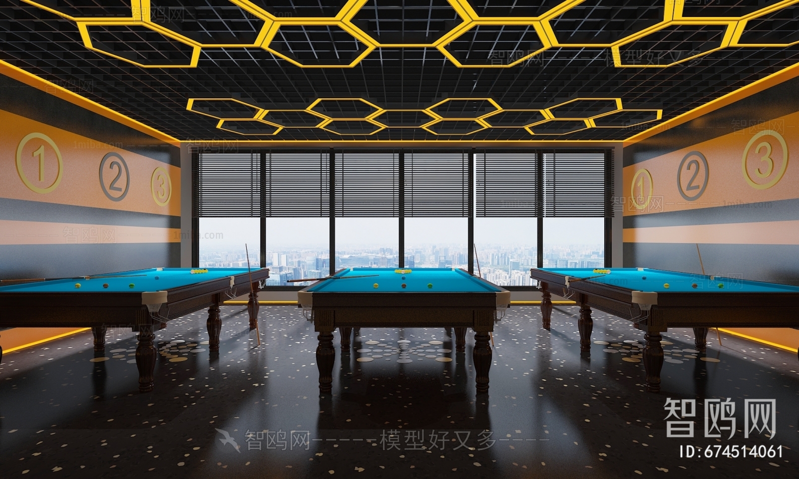 Modern Billiard Room