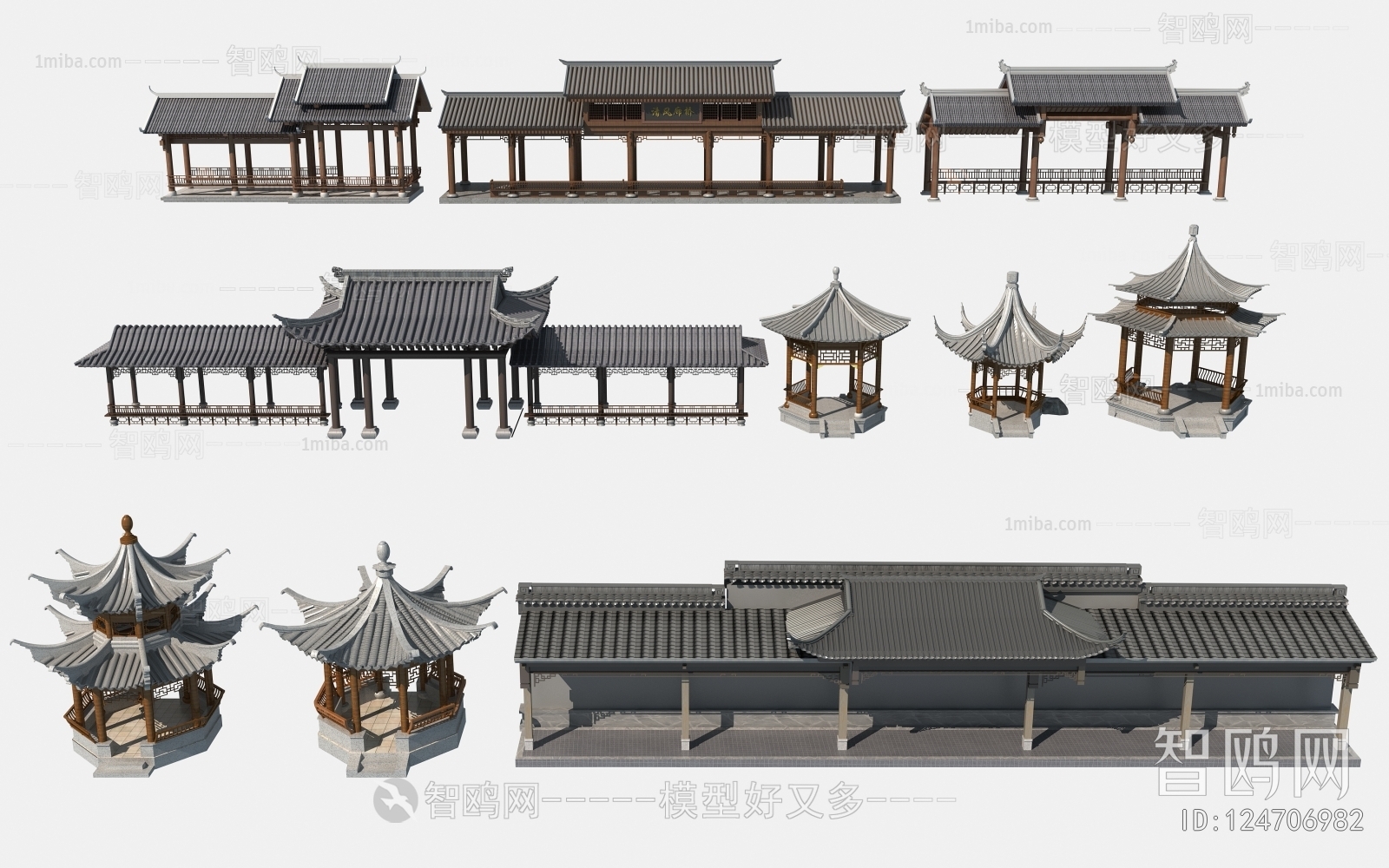 New Chinese Style Gallery Frame