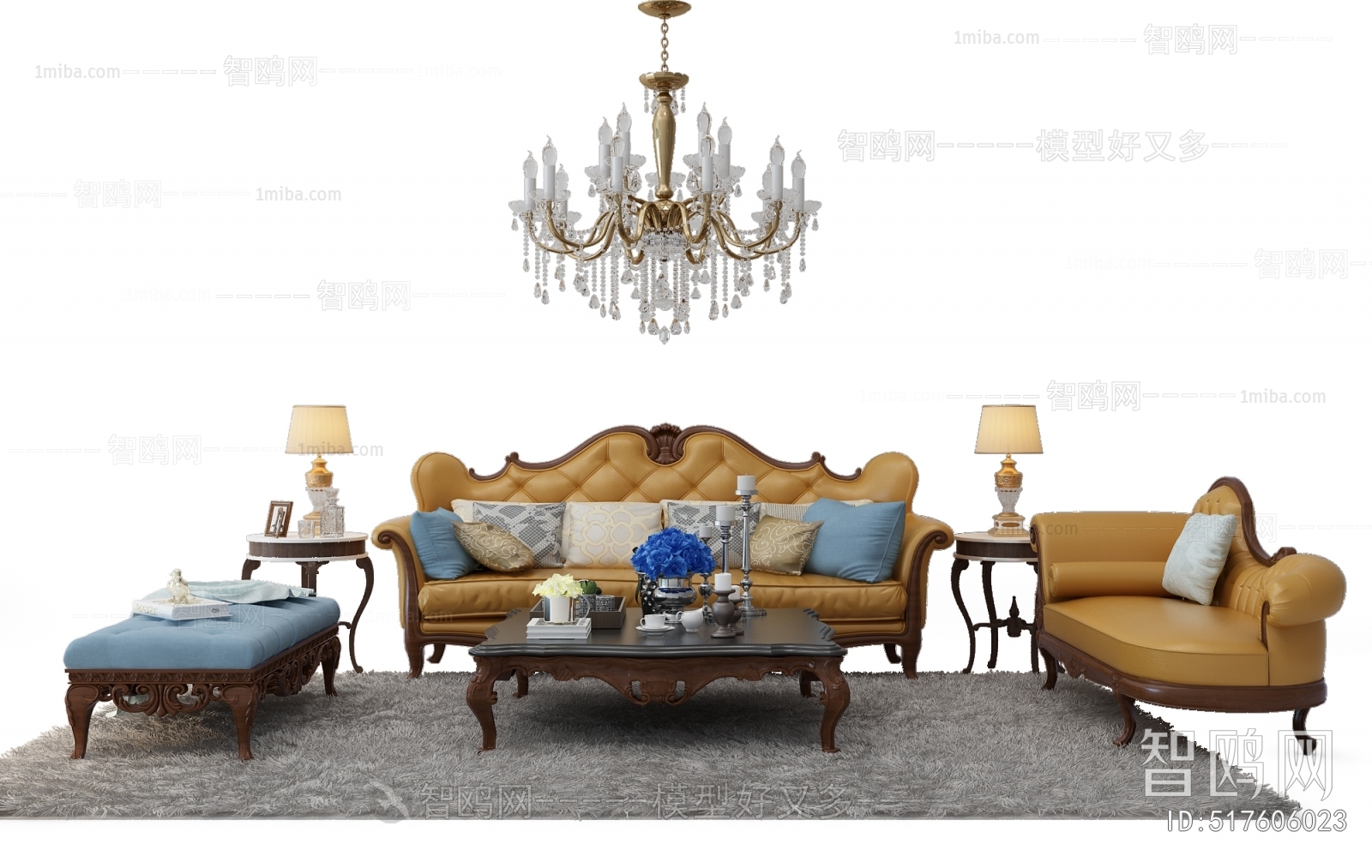 American Style European Style Sofa Combination