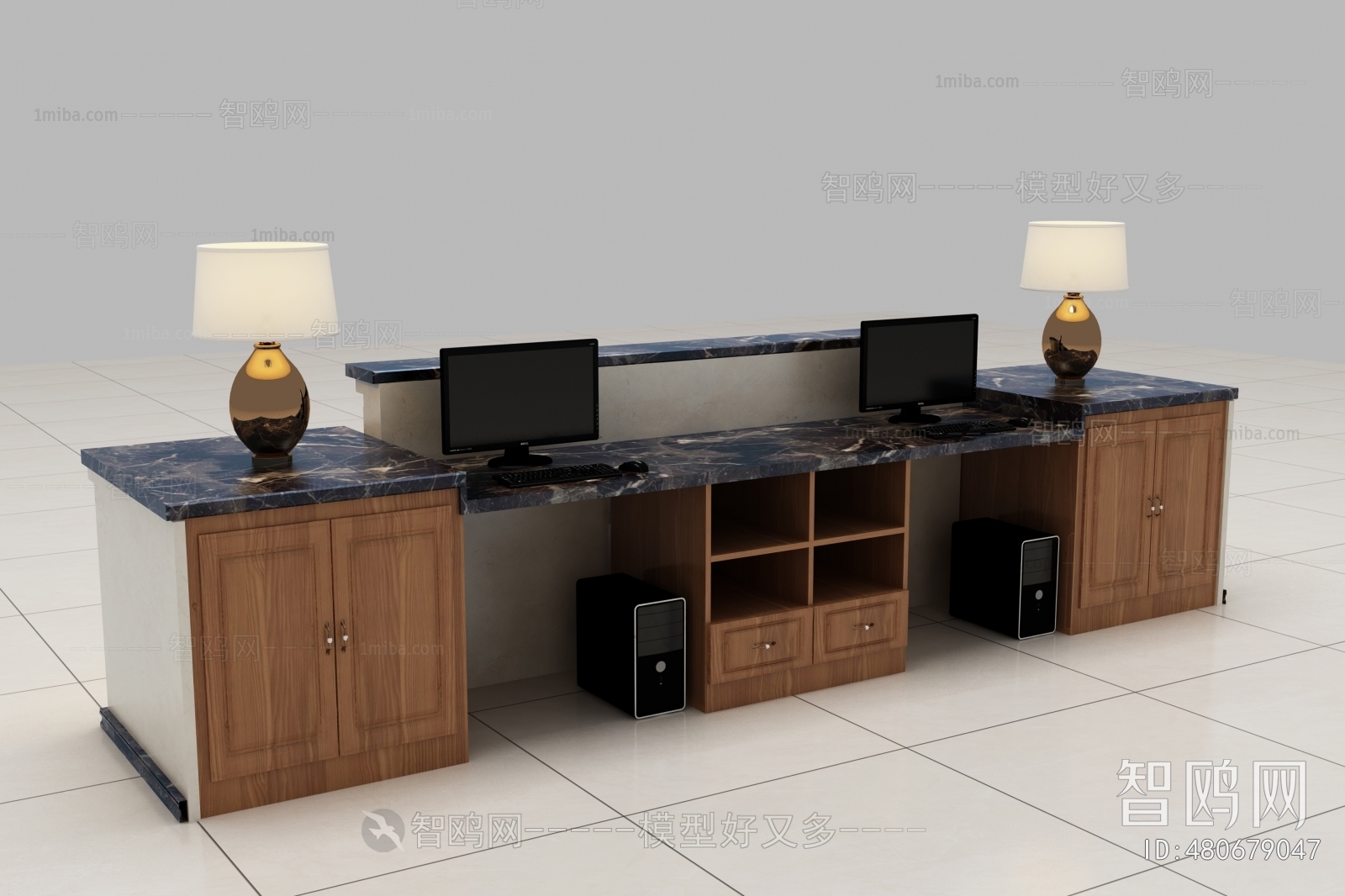 Simple European Style Reception Desk