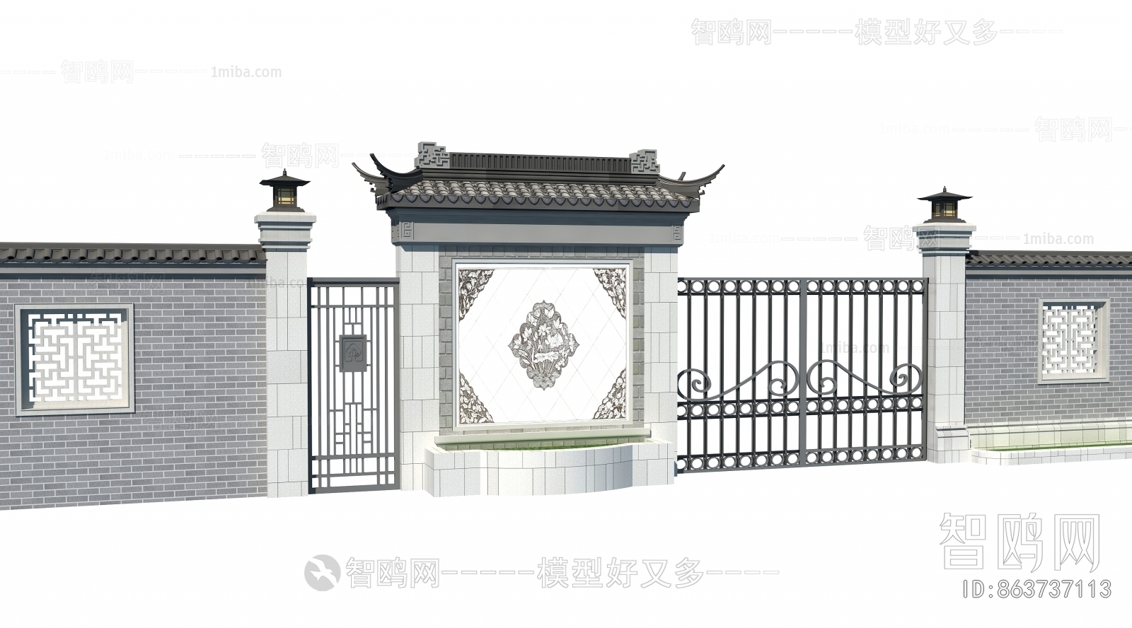 Chinese Style Landscape Wall