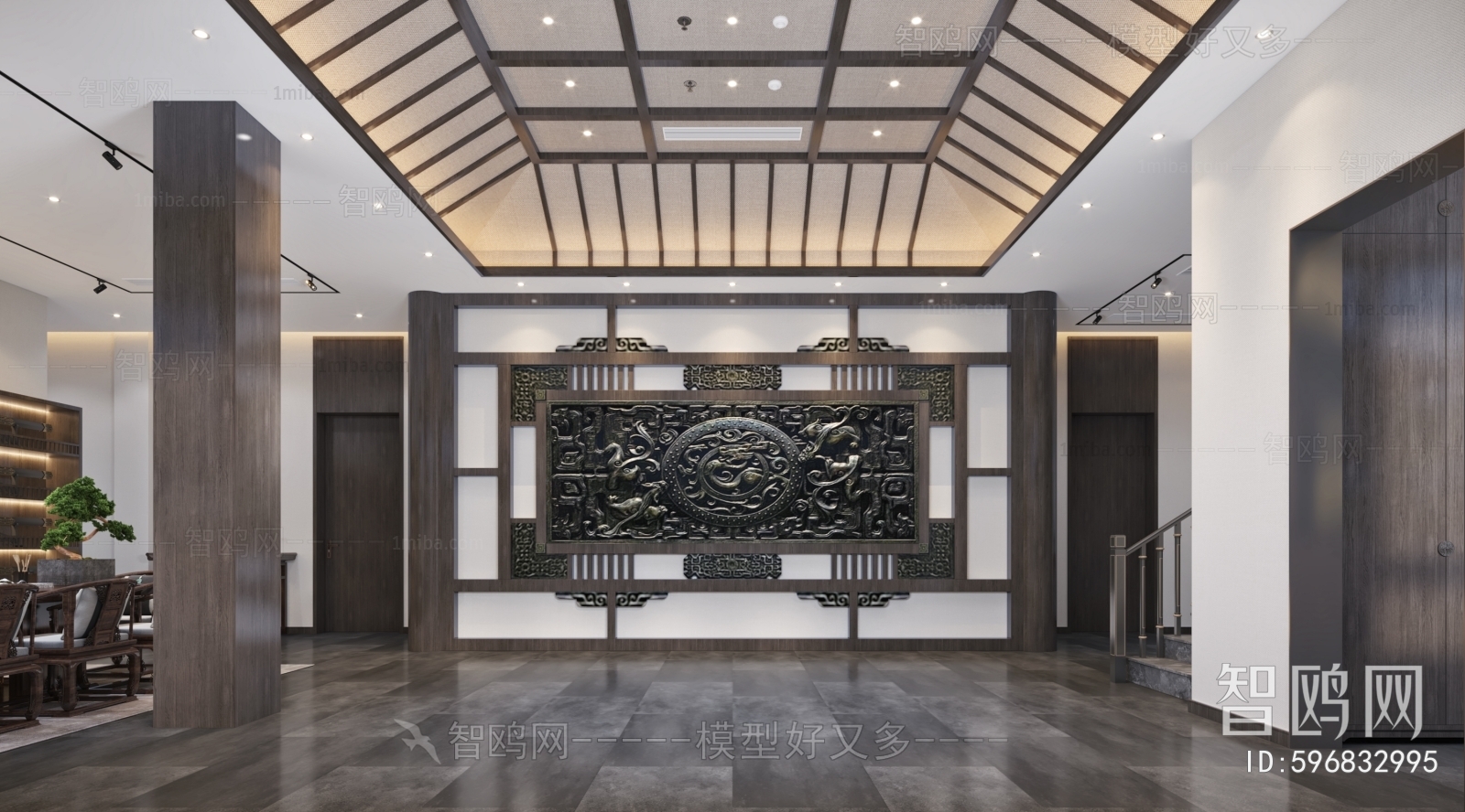 New Chinese Style Lobby Hall