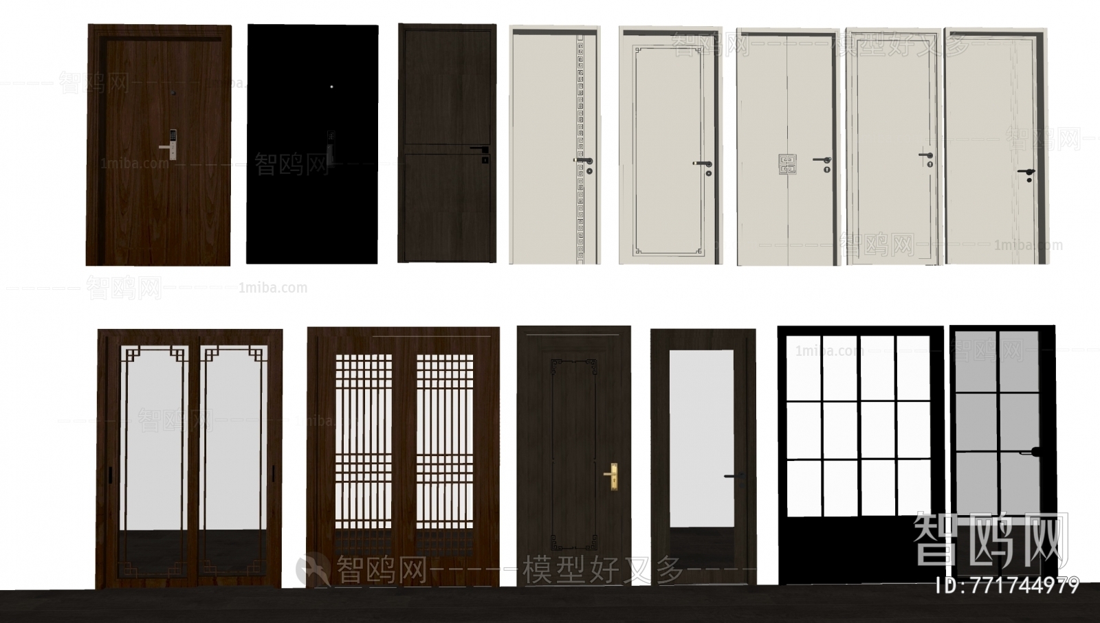 New Chinese Style Single Door