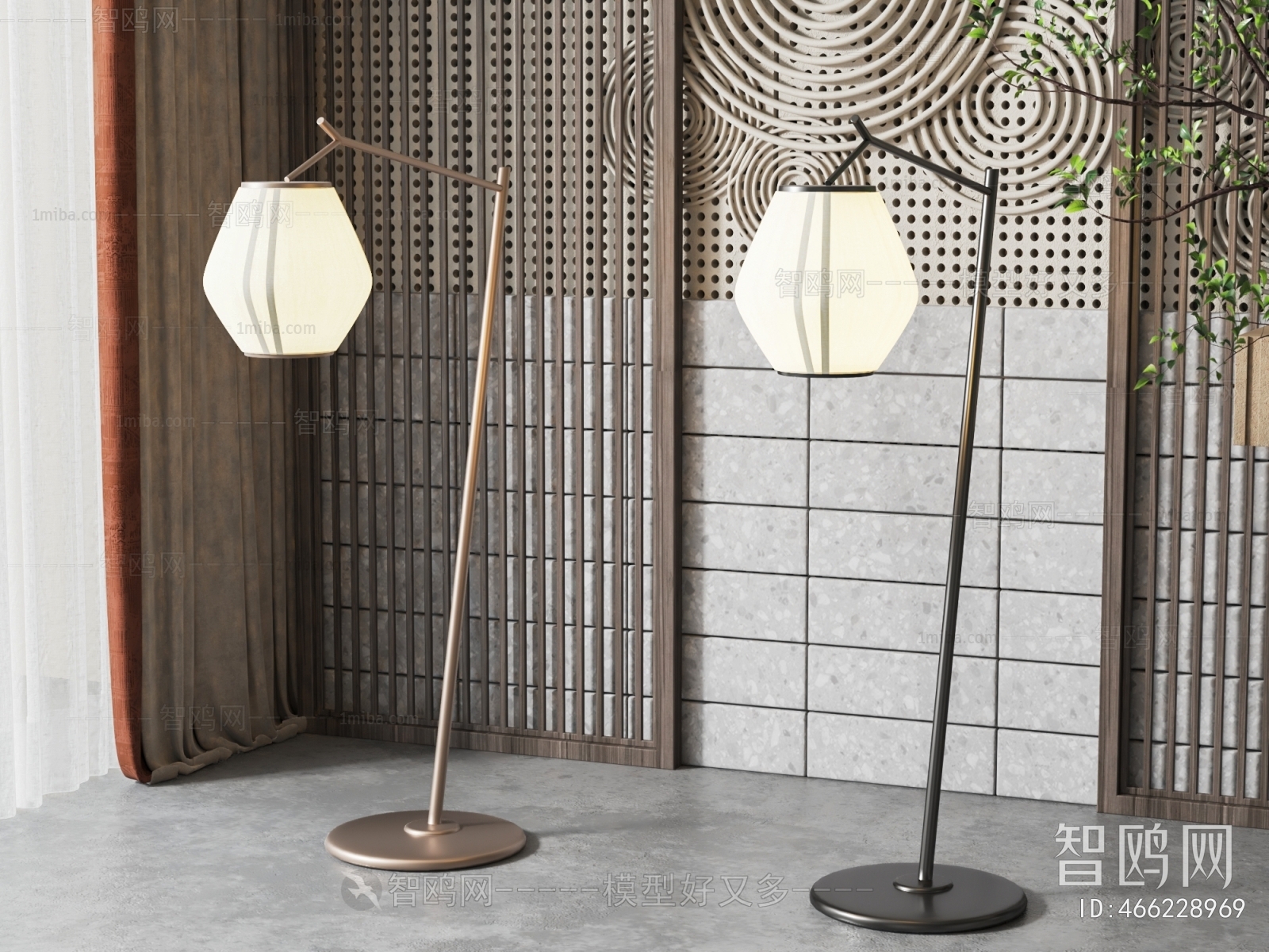 New Chinese Style Floor Lamp