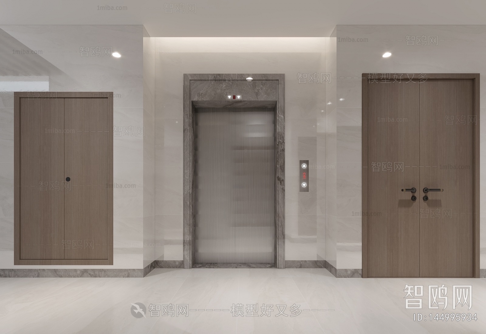 Modern Office Elevator Hall