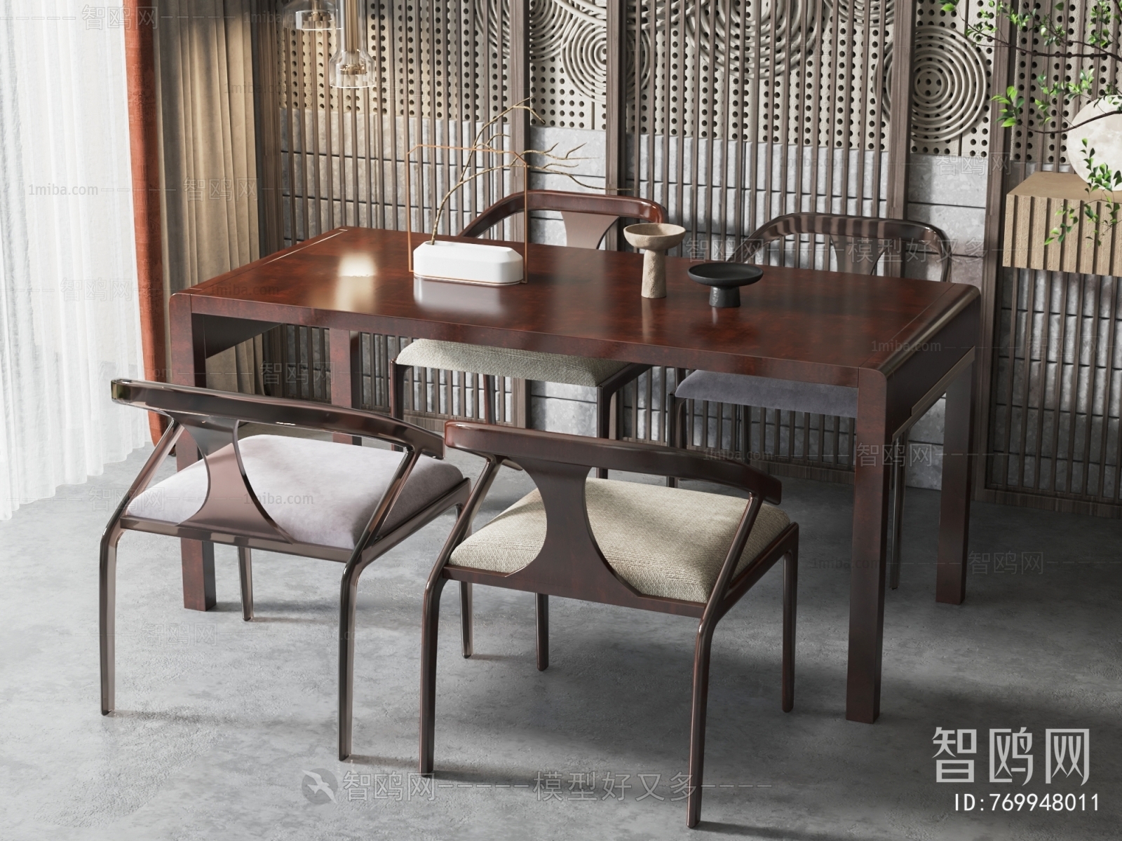 New Chinese Style Dining Table And Chairs