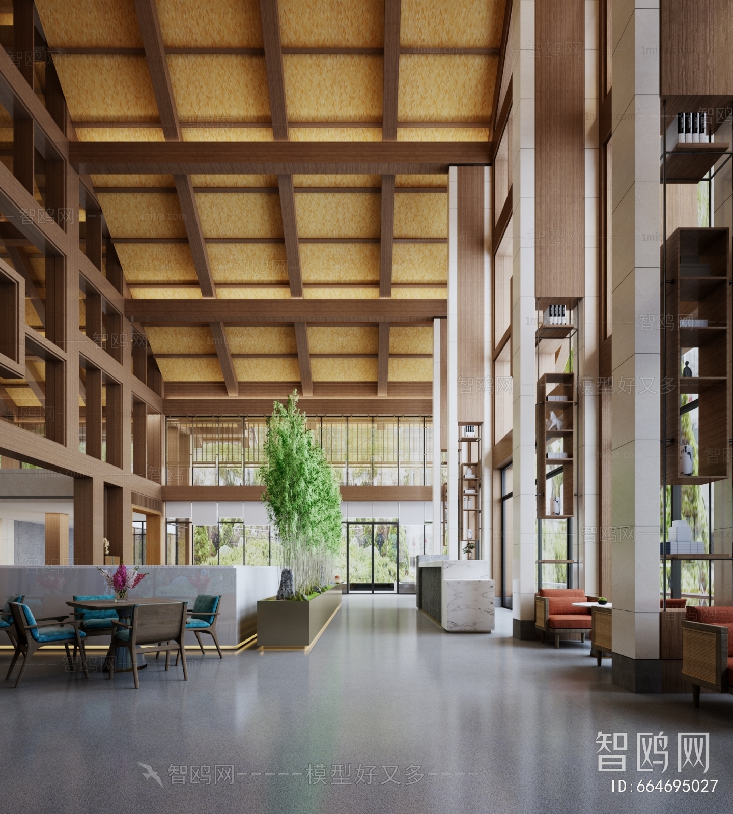 New Chinese Style Lobby Hall