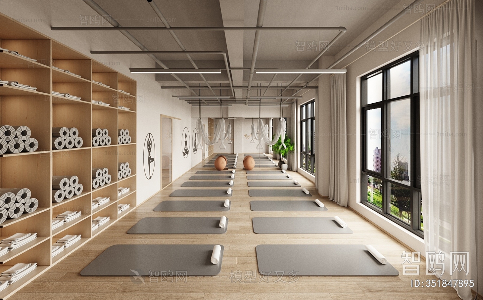 Modern Yoga Room