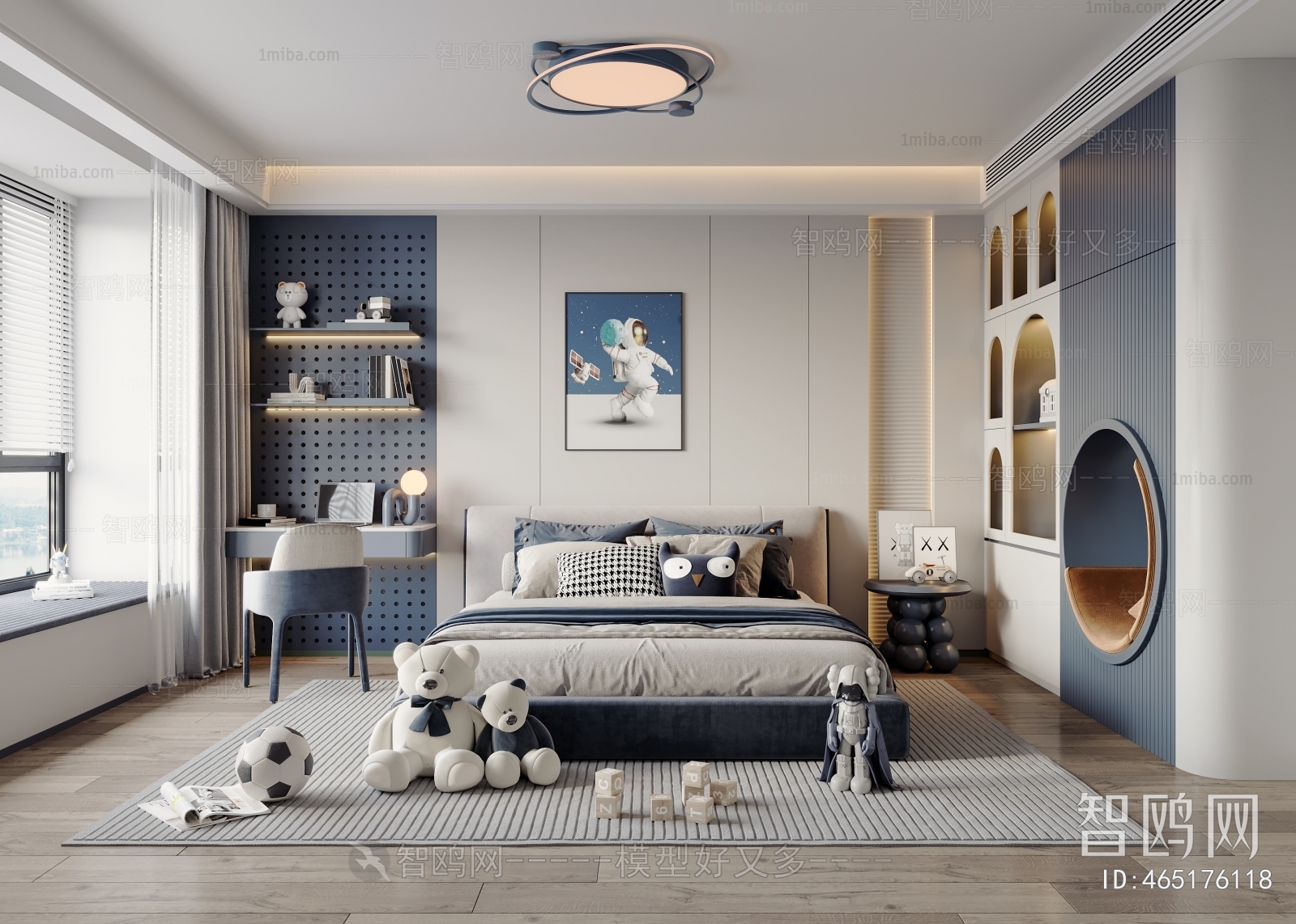 Modern Boy's Room And Son's Room