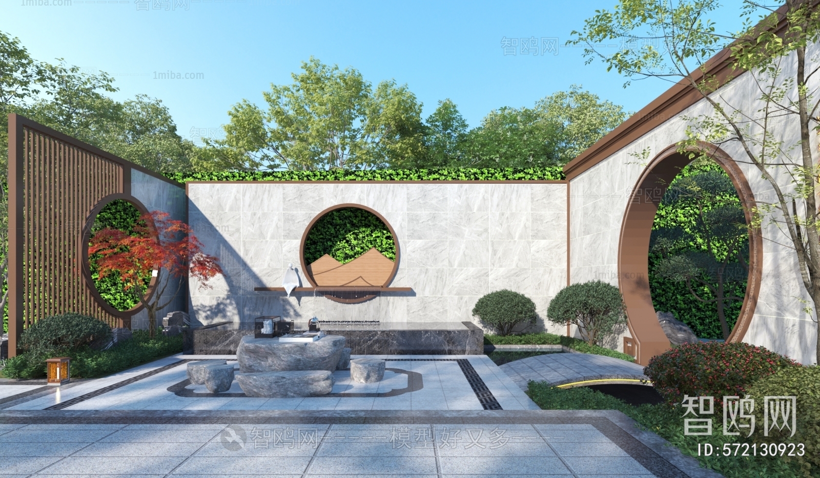 New Chinese Style Courtyard/landscape