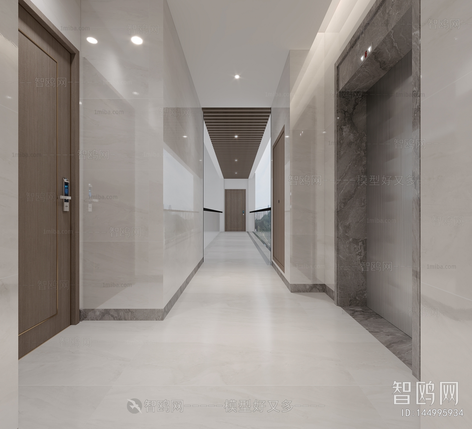 Modern Office Elevator Hall