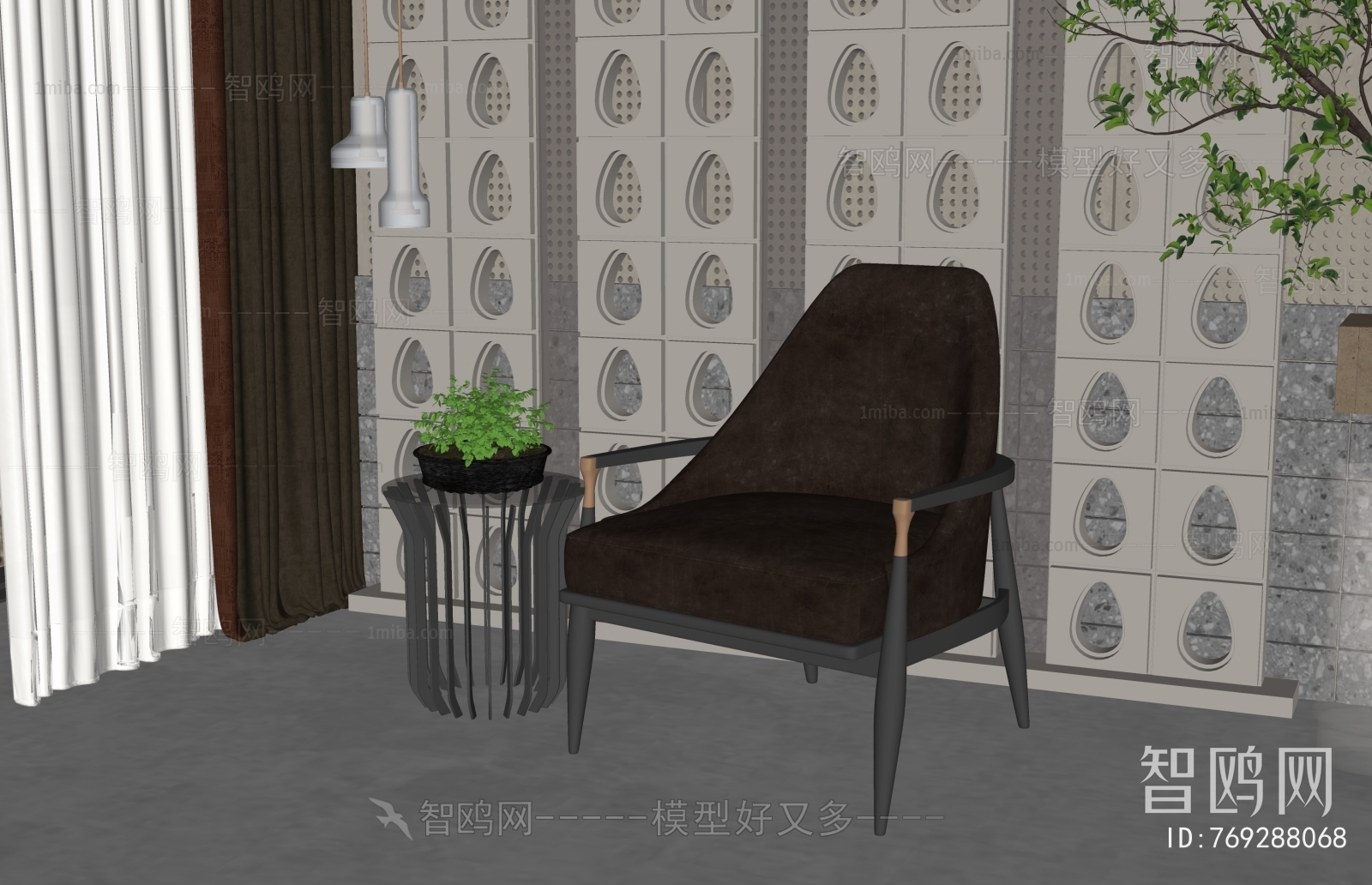 New Chinese Style Lounge Chair