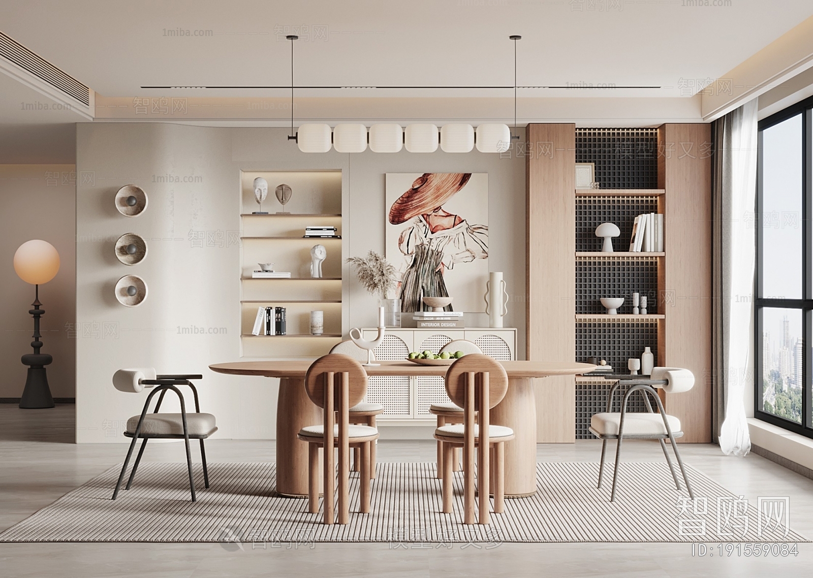 Wabi-sabi Style Dining Room