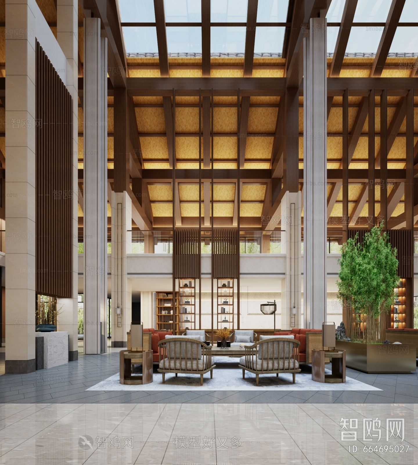 New Chinese Style Lobby Hall