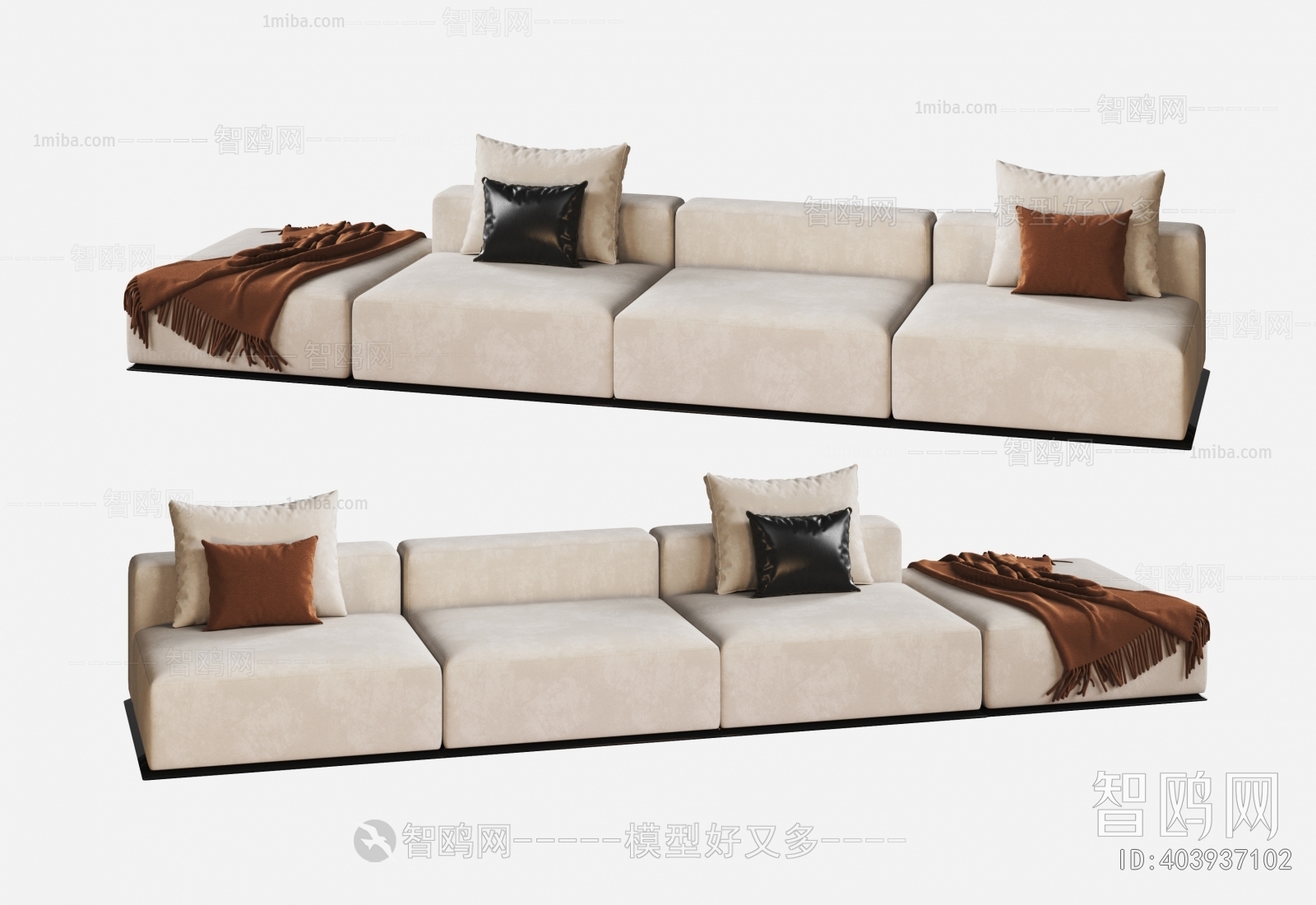 Modern Multi Person Sofa