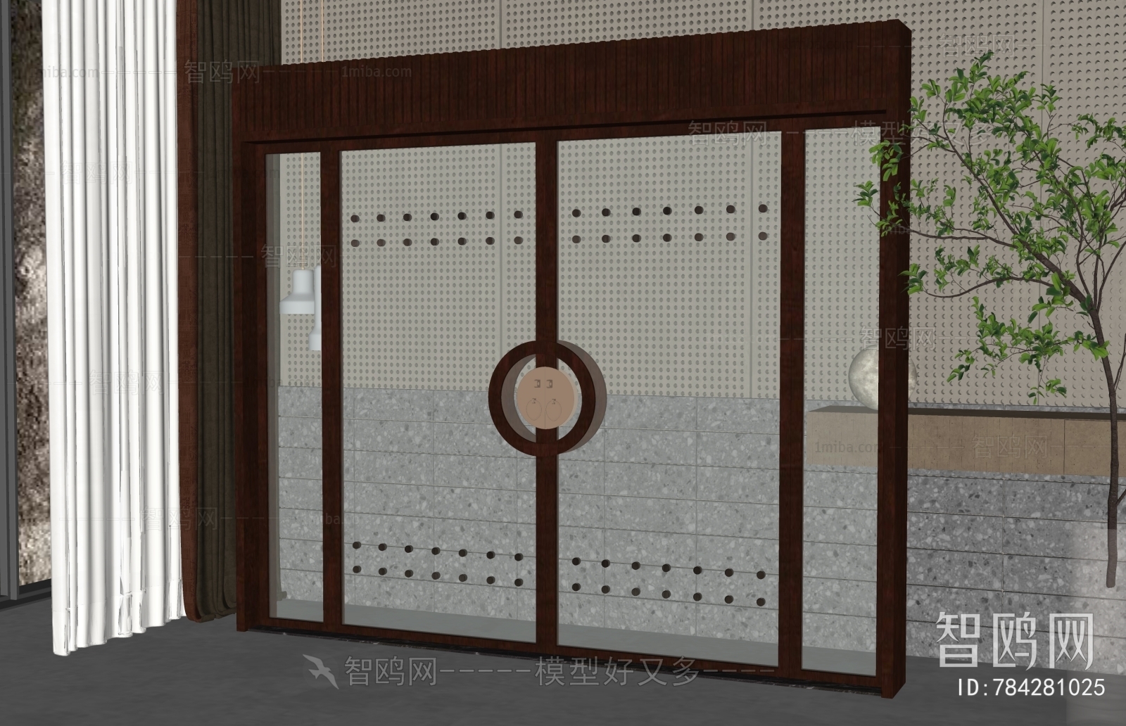 New Chinese Style Double Door