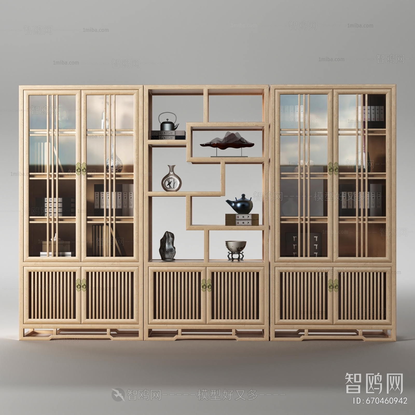 New Chinese Style Bookcase