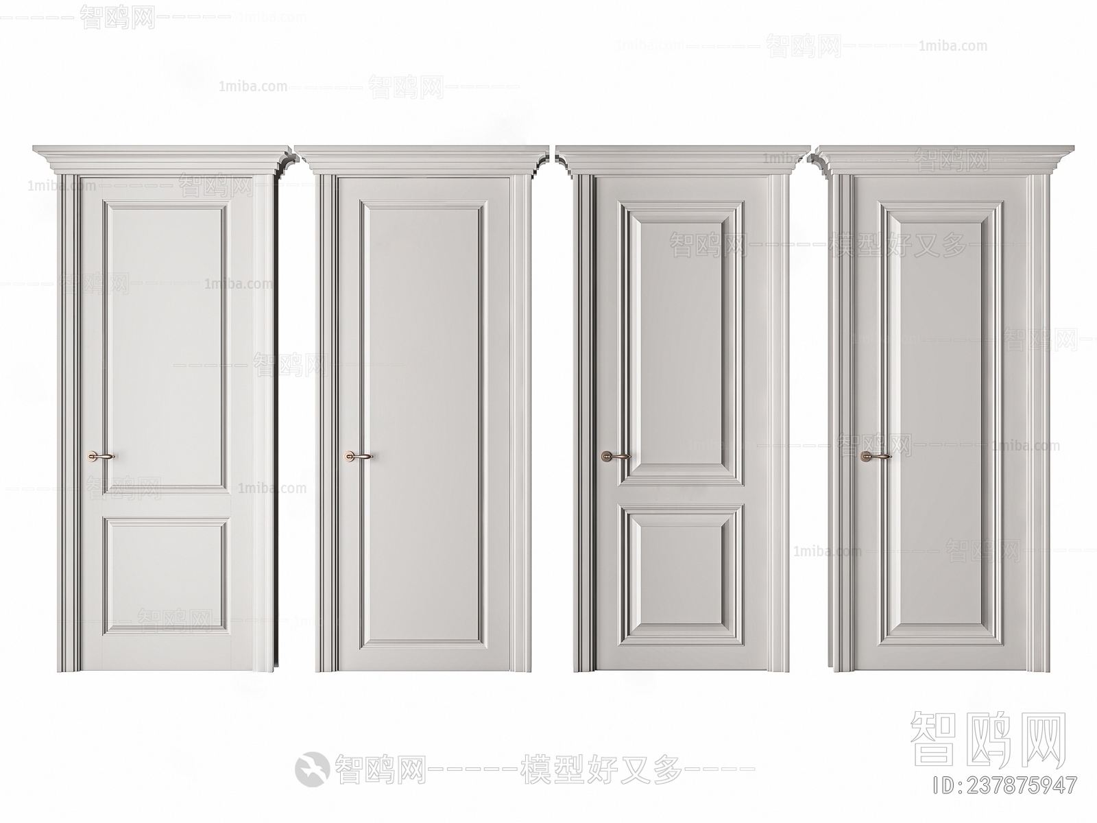 Simple European Style Single Door