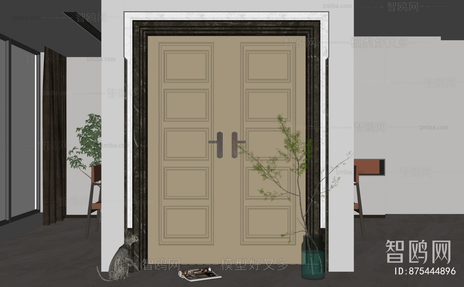 New Chinese Style Entrance Door